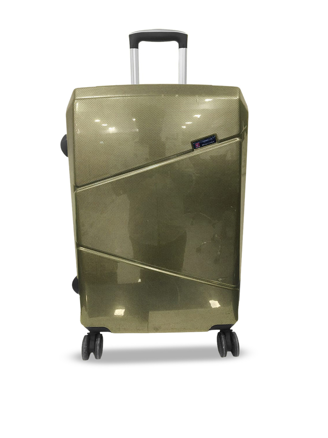 SWISS MILITARY Textured Hard-Sided Medium Trolley Suitcase, Gold
SWISS MILITARY Textured Hard-Sided Medium Trolley Suitcase, Gold