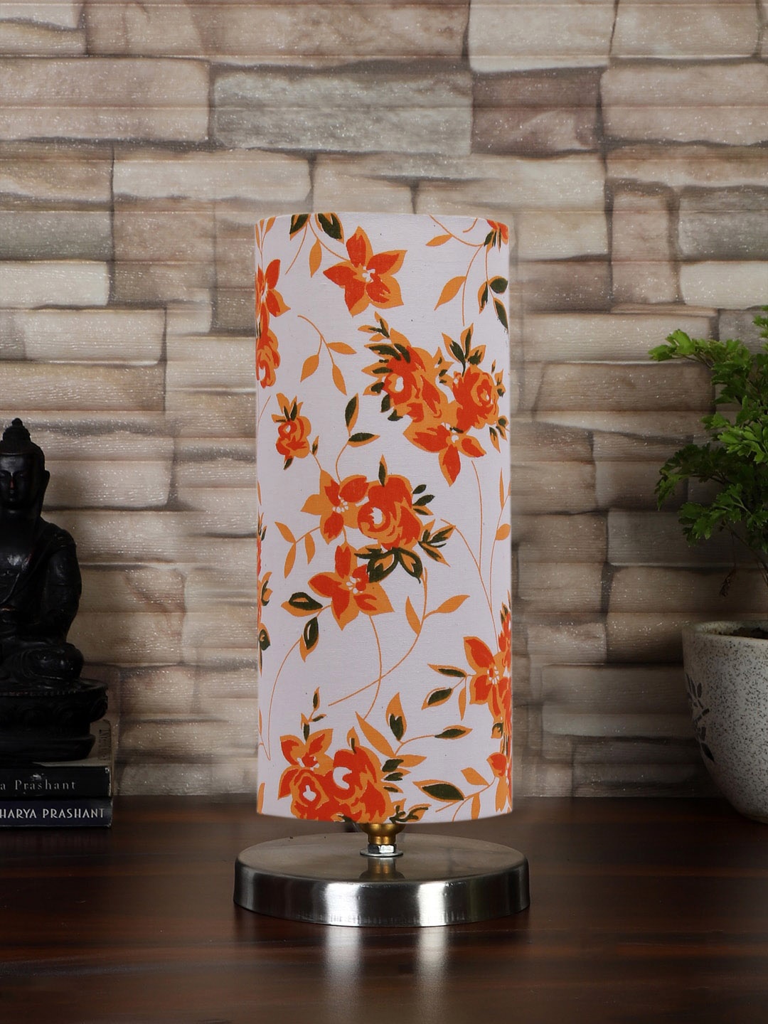 Devansh White & Orange-Colored Steel Table Lamp With Floral Printed Cotton Shade
Devansh White & Orange-Colored Steel Table Lamp With Floral Printed Cotton Shade