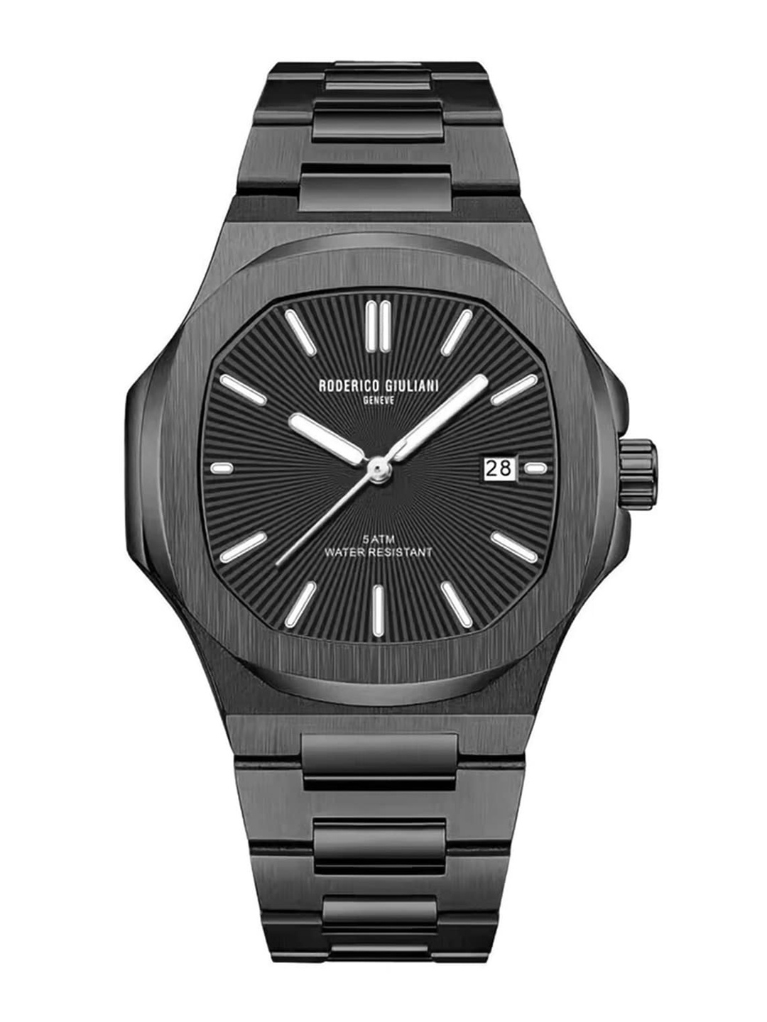 RODERICO GIULIANI Stainless Steel Bracelet Style Straps Analogue Watch RG-MSTA77000002, Black
RODERICO GIULIANI Stainless Steel Bracelet Style Straps Analogue Watch RG-MSTA77000002, Black