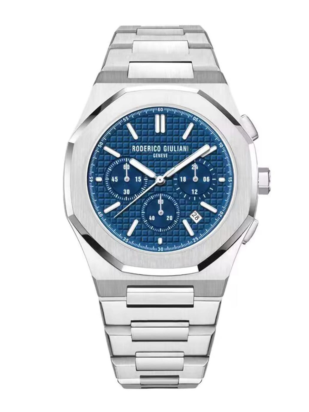 RODERICO GIULIANI Bracelet Style Straps Analogue Chronograph Watch RG-MSTC71000001, Silver
RODERICO GIULIANI Bracelet Style Straps Analogue Chronograph Watch RG-MSTC71000001, Silver