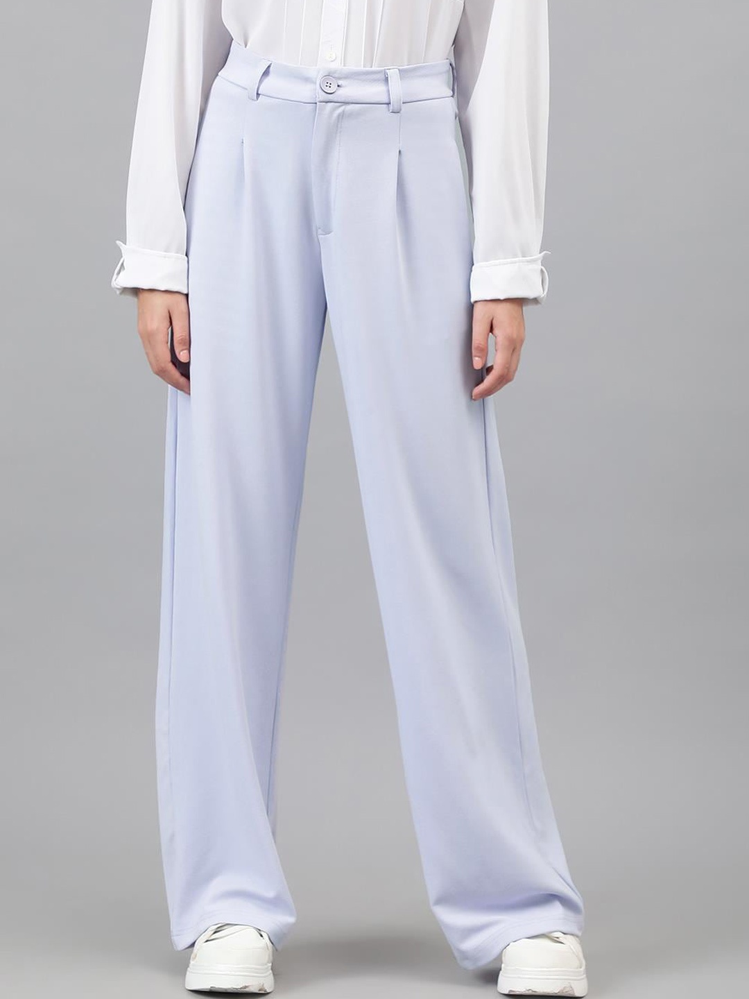 KOTTY BIZwear Women Purple Relaxed Straight Leg Straight Fit Easy Wash Pleated Trousers
KOTTY BIZwear Women Purple Relaxed Straight Leg Straight Fit Easy Wash Pleated Trousers