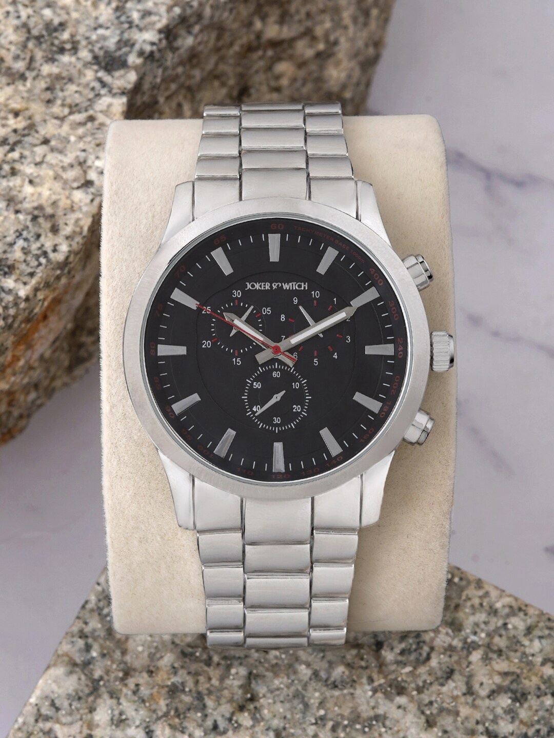 JOKER & WITCH Men Patterned Dial & Bracelet Style Straps Analogue Watch AMWW680, Silver
JOKER & WITCH Men Patterned Dial & Bracelet Style Straps Analogue Watch AMWW680, Silver
