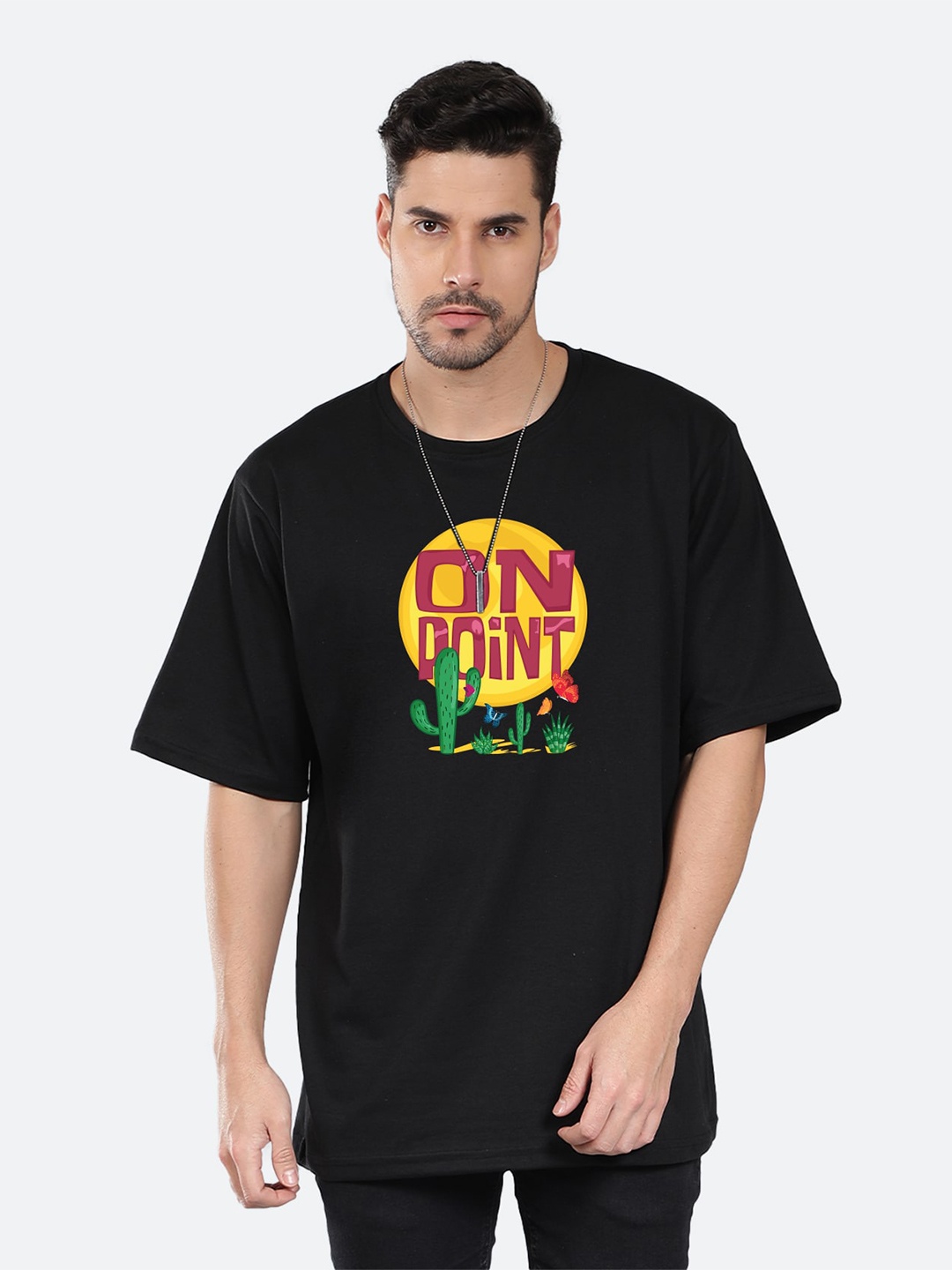 Mad Over Print Typography Printed Drop-Shoulder Sleeves Cotton Oversized T-Shirt, Black
Mad Over Print Typography Printed Drop-Shoulder Sleeves Cotton Oversized T-Shirt, Black