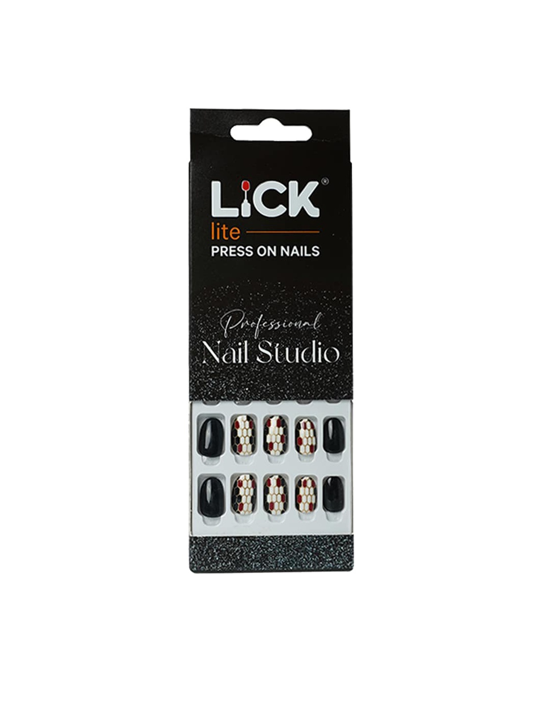 LICK 30-Pcs Square Shape Acrylic Reusable False Press On Nails With Application Kit, Black
LICK 30-Pcs Square Shape Acrylic Reusable False Press On Nails With Application Kit, Black