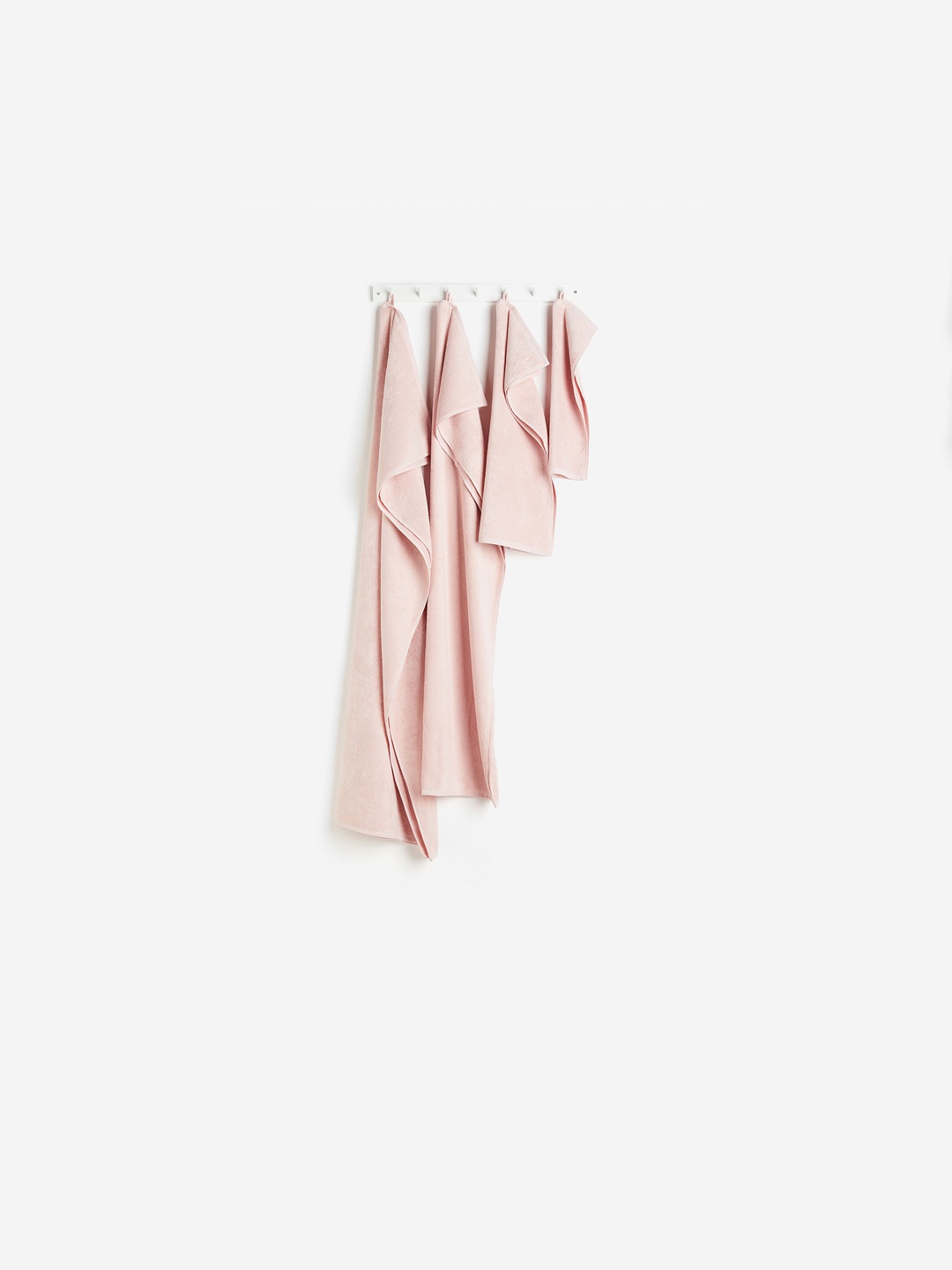 H&M Pink Cotton Terry Guest Towel