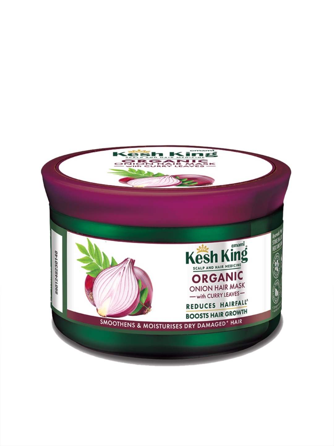 Kesh King Organic Onion Hair Mask with Curry Leaves To Reduce Hairfall - 200ml, Green
Kesh King Organic Onion Hair Mask with Curry Leaves To Reduce Hairfall - 200ml, Green