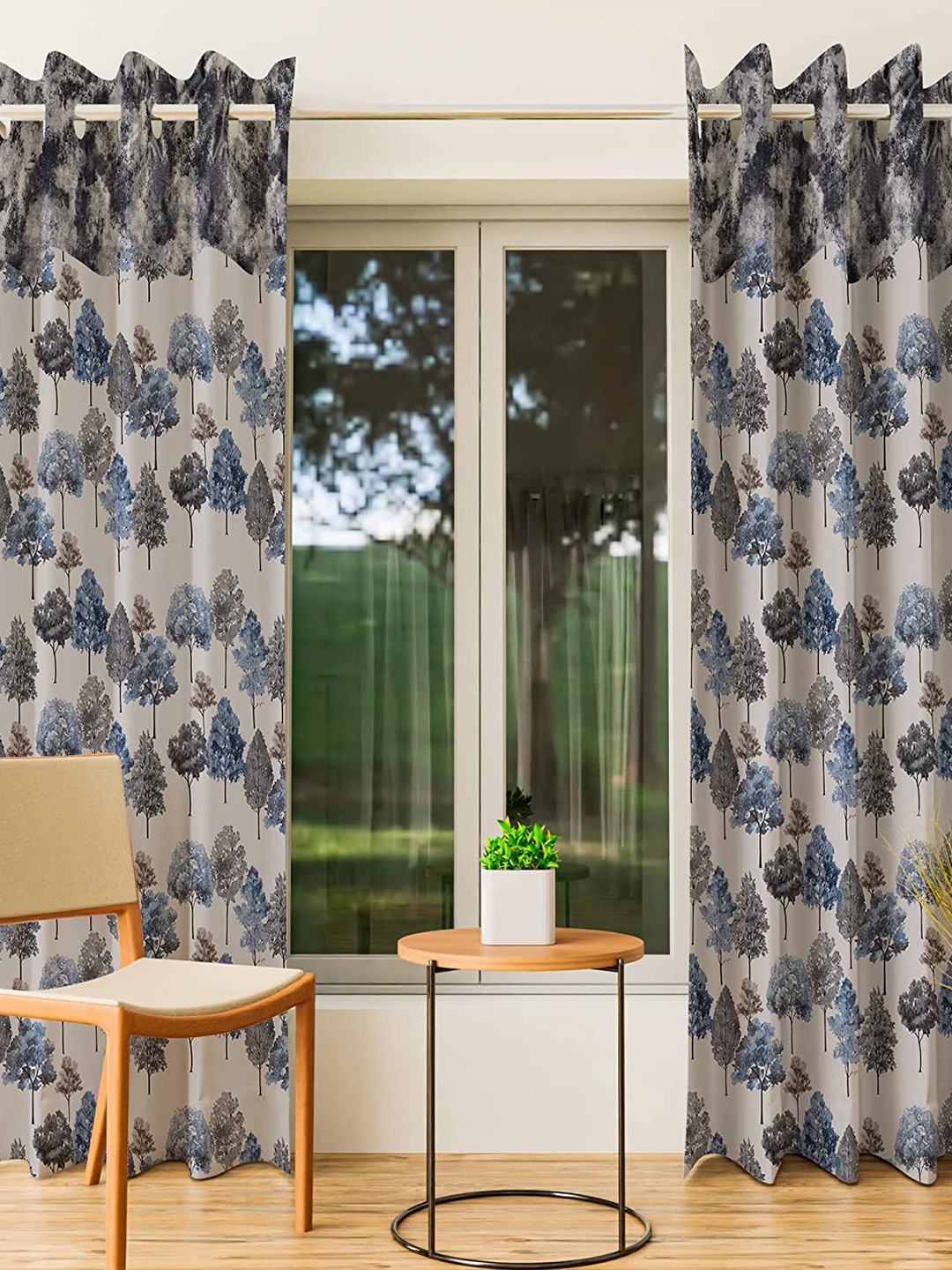 CURIOUS LIFESTYLE Grey & White 2 Pieces Abstract Printed Room Darkening Long Door Curtains
CURIOUS LIFESTYLE Grey & White 2 Pieces Abstract Printed Room Darkening Long Door Curtains