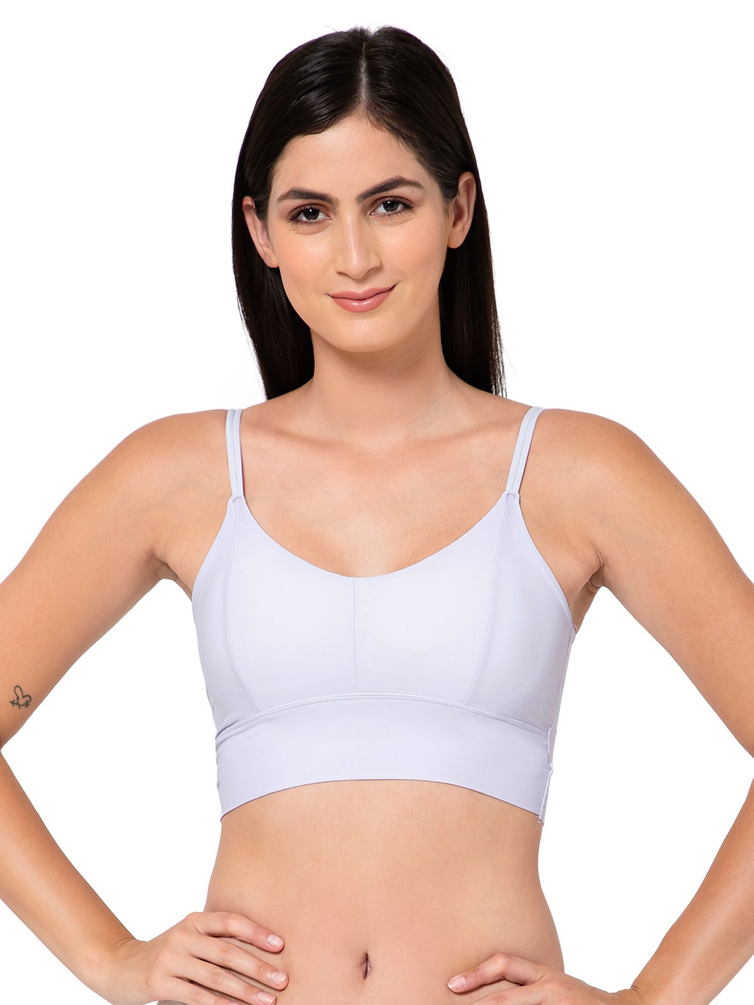 INFINIUM Full Coverage Lightly Padded All Day Comfort Dry Fit Seamless Camisole Bra, Blue
INFINIUM Full Coverage Lightly Padded All Day Comfort Dry Fit Seamless Camisole Bra, Blue