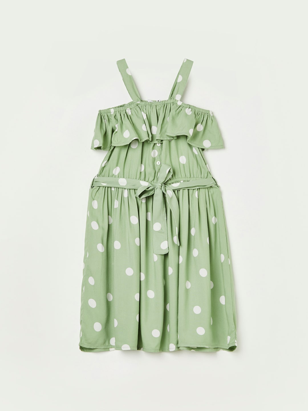 Fame Forever by Lifestyle Girls Polka Dot Print Shoulder Straps Fit & Flare Dress, Green
Fame Forever by Lifestyle Girls Polka Dot Print Shoulder Straps Fit & Flare Dress, Green