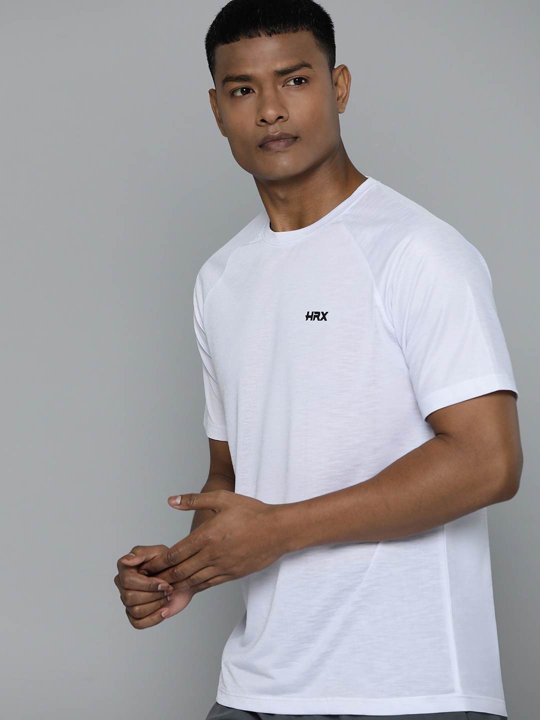 HRX by Hrithik Roshan Men Brand Logo Printed Rapid-Dry Reflective Sports T-shirt, White
HRX by Hrithik Roshan Men Brand Logo Printed Rapid-Dry Reflective Sports T-shirt, White