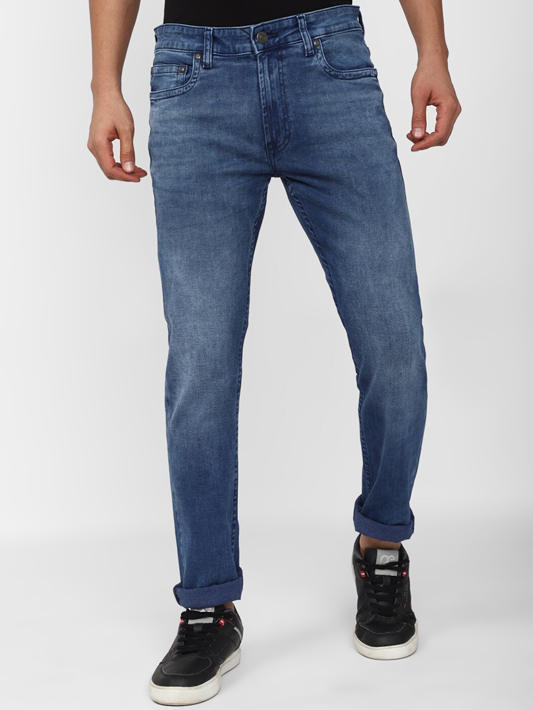 Peter England Casuals Men Tapered Fit Heavy Fade Clean Look Stretchable Jeans, Navy blue
Peter England Casuals Men Tapered Fit Heavy Fade Clean Look Stretchable Jeans, Navy blue