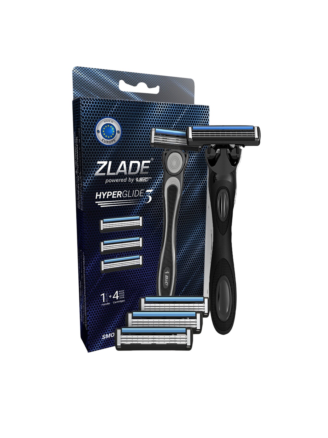 ZLADE Men 1 Razor Handle & 4 Cartridges HyperGlide3 Advanced Shaving System, Blue
ZLADE Men 1 Razor Handle & 4 Cartridges HyperGlide3 Advanced Shaving System, Blue