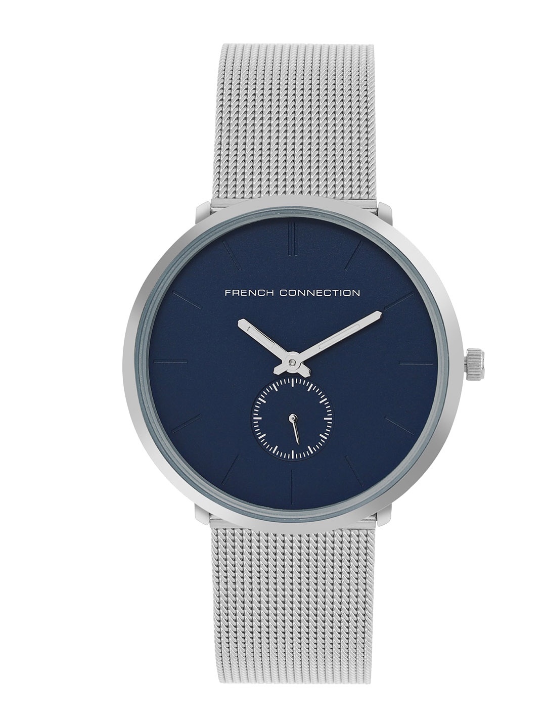 French Connection Men Embellished Dial & Stainless Steel Bracelet Style Straps Analogue Watch FCB01SM-U, Blue
French Connection Men Embellished Dial & Stainless Steel Bracelet Style Straps Analogue Watch FCB01SM-U, Blue