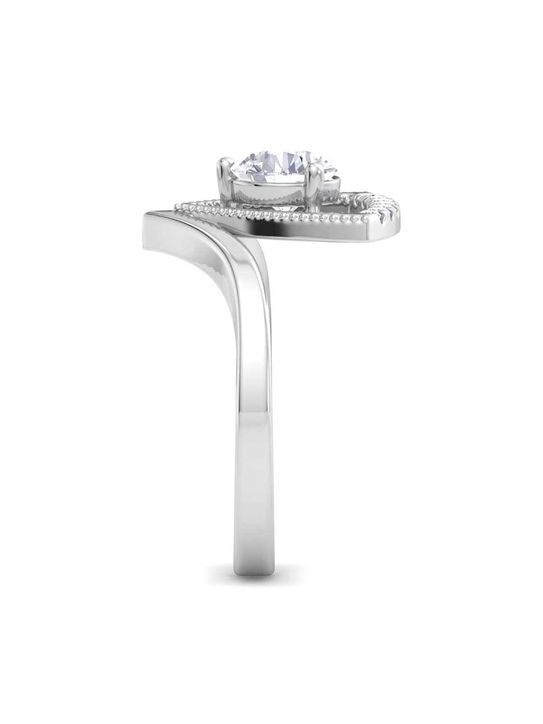 Inddus Jewels 925 Sterling Silver Rhodium-Plated Circular Shaped Adjustable Finger Ring
Inddus Jewels 925 Sterling Silver Rhodium-Plated Circular Shaped Adjustable Finger Ring
