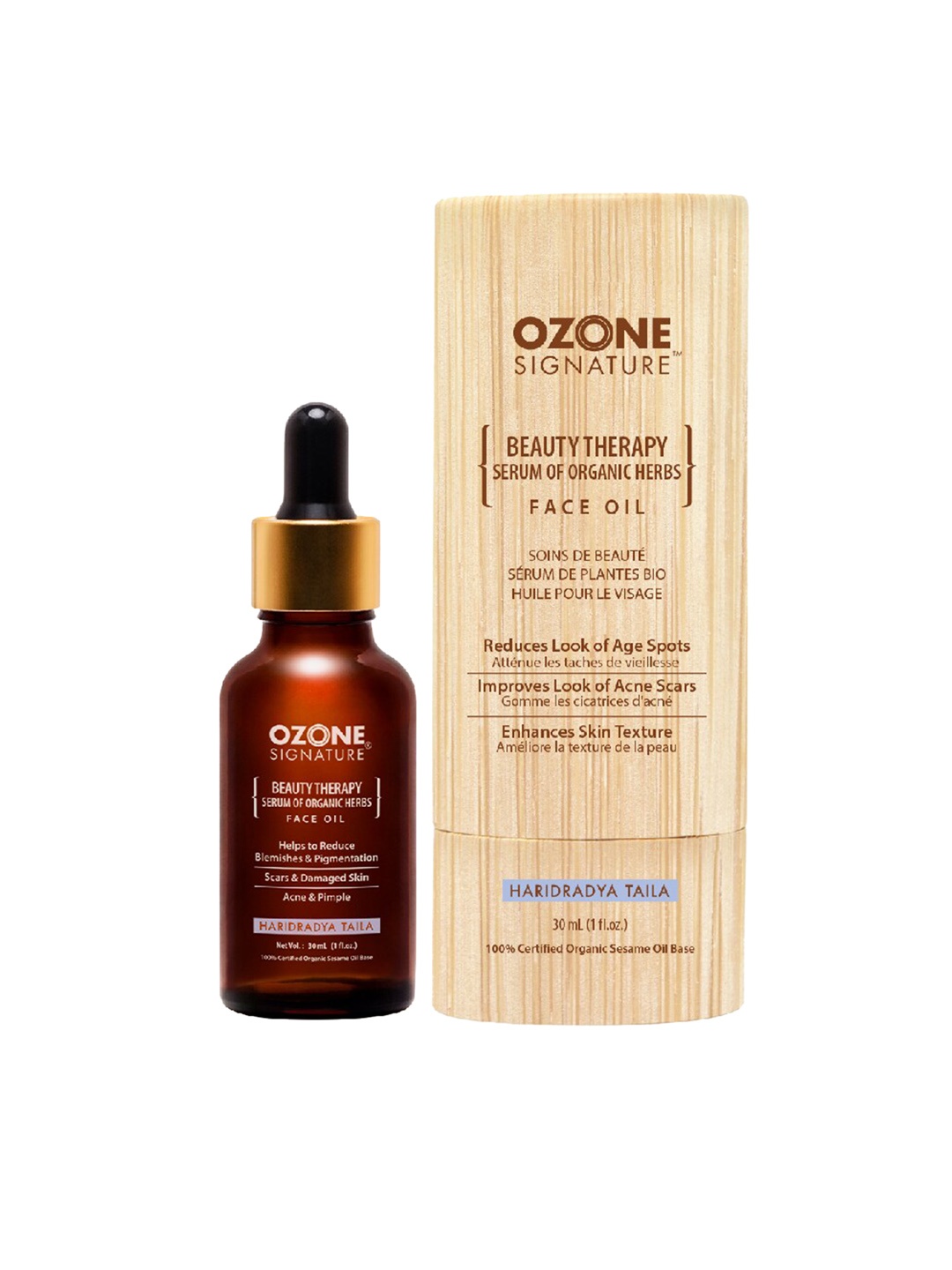 OZONE SIGNATURE Beauty Therapy Haridradya Taila Face Oil For Damaged Skin - 30ml, Brown
OZONE SIGNATURE Beauty Therapy Haridradya Taila Face Oil For Damaged Skin - 30ml, Brown