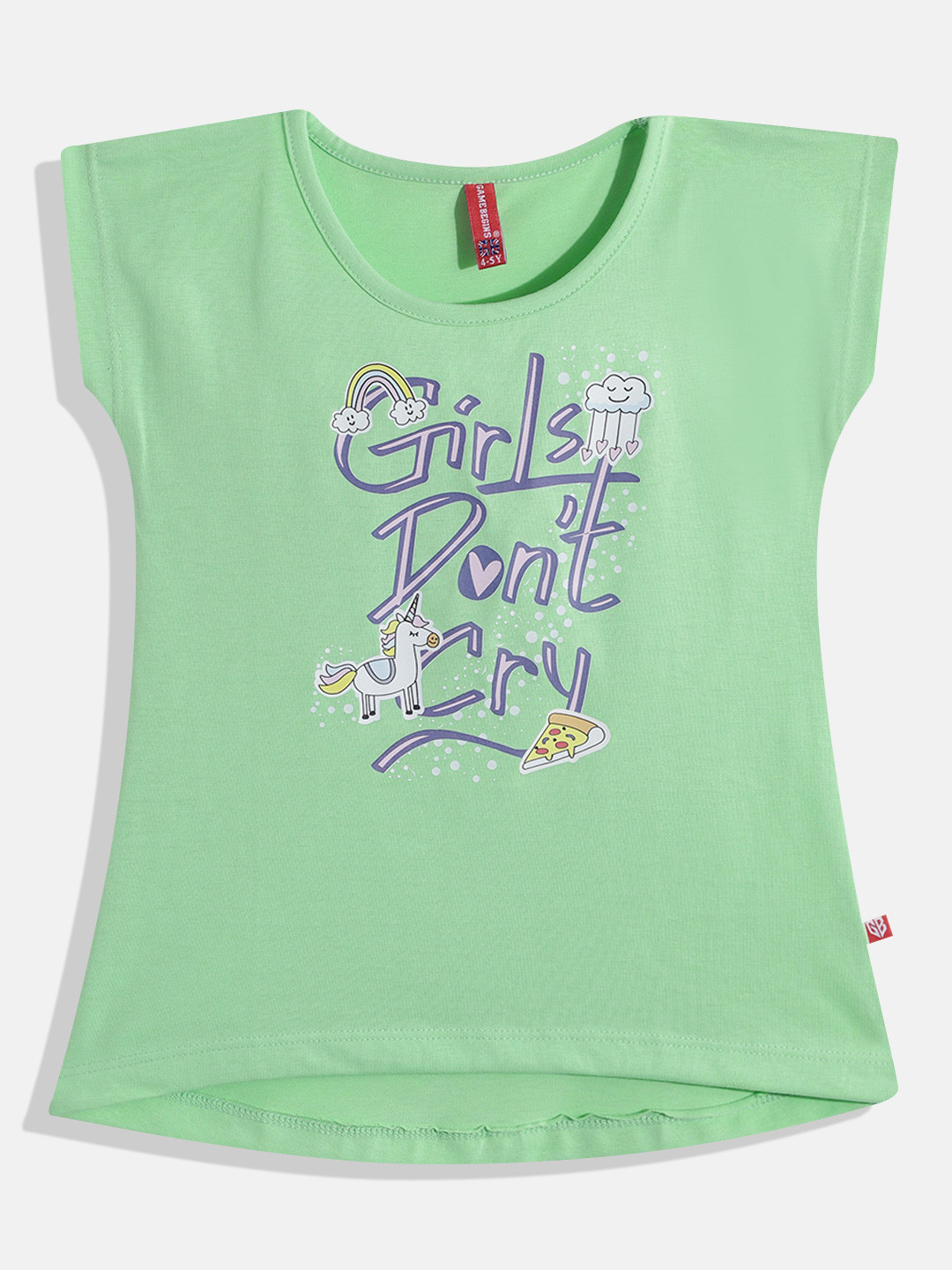 GAME BEGINS by Eteenz Girls Typography Printed Extended Sleeves Premium Cotton T-shirt, Green
GAME BEGINS by Eteenz Girls Typography Printed Extended Sleeves Premium Cotton T-shirt, Green