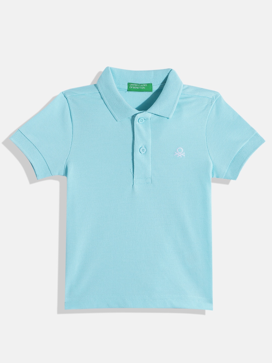 United Colors of Benetton Boys Polo Collar T-shirt, Blue