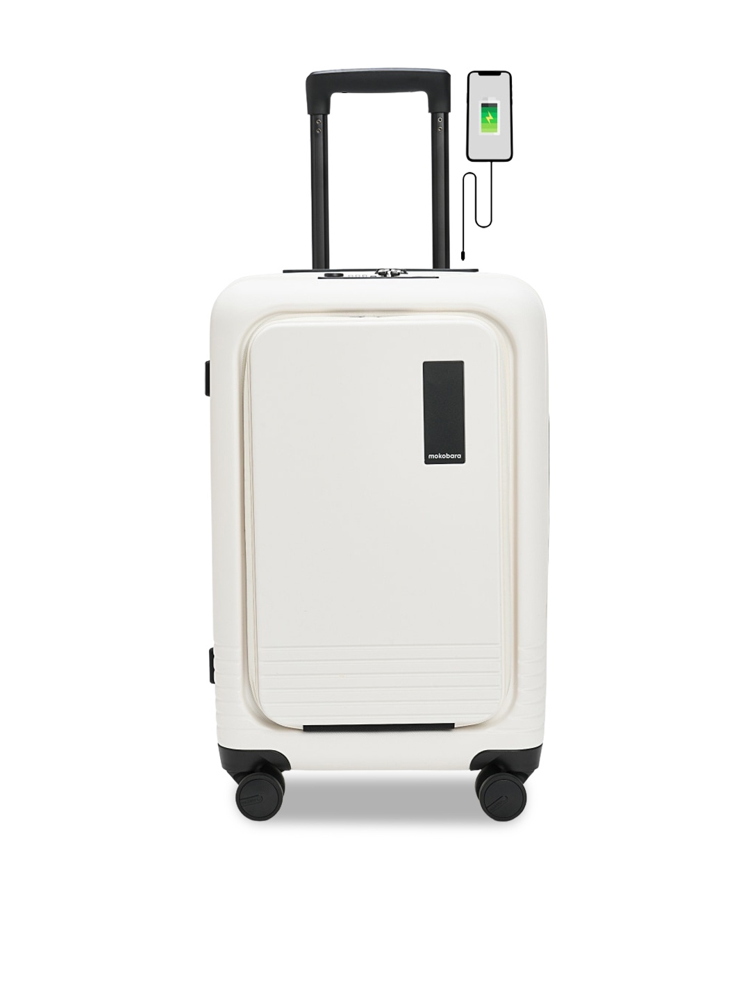 MOKOBARA The Cabin Pro Textured Water Resistant Hard-Sided The Cabin Pro Trolley Bag, White
MOKOBARA The Cabin Pro Textured Water Resistant Hard-Sided The Cabin Pro Trolley Bag, White