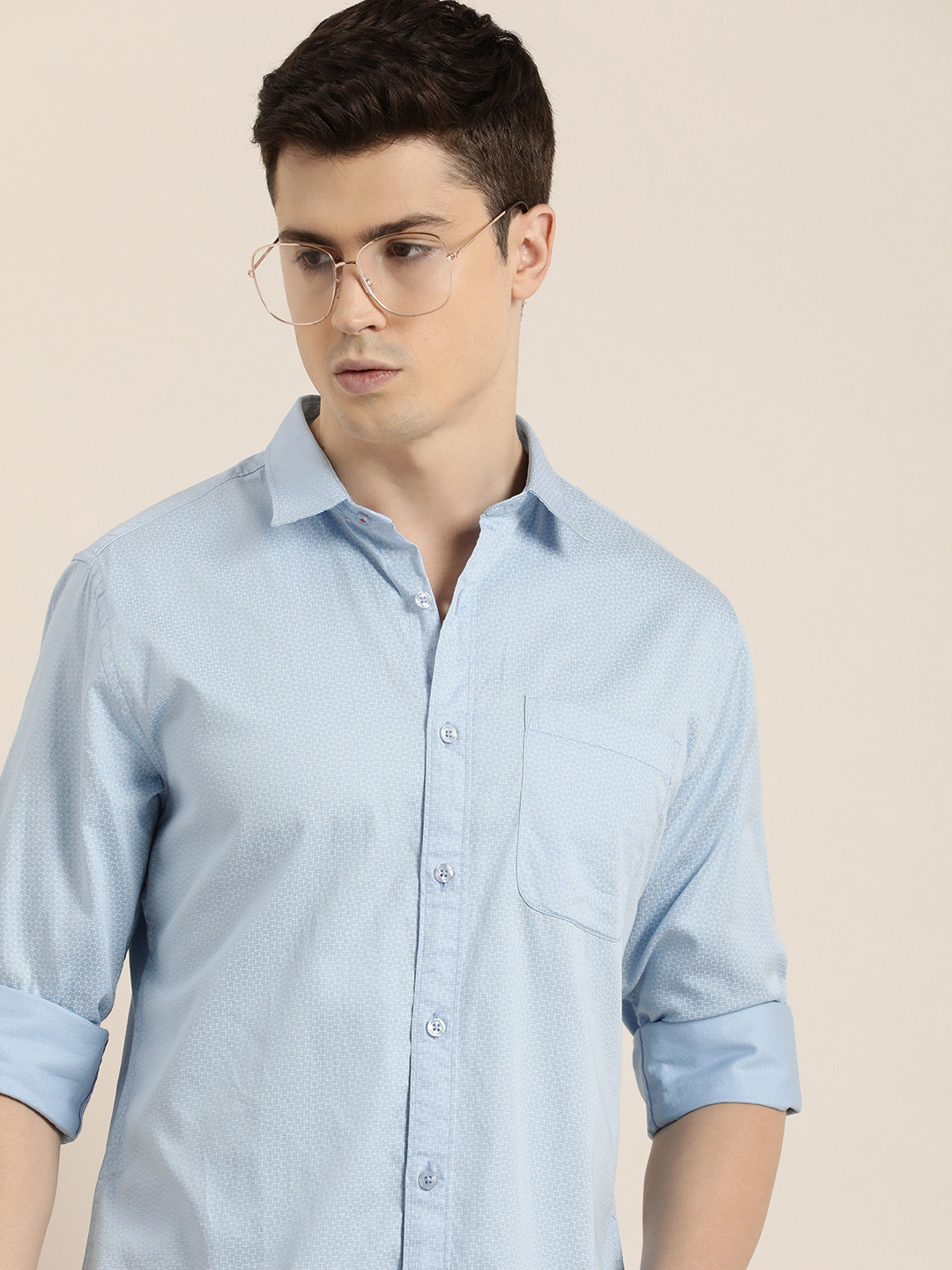 INVICTUS Slim Fit Printed Pure Cotton Casual Shirt, Blue
INVICTUS Slim Fit Printed Pure Cotton Casual Shirt, Blue