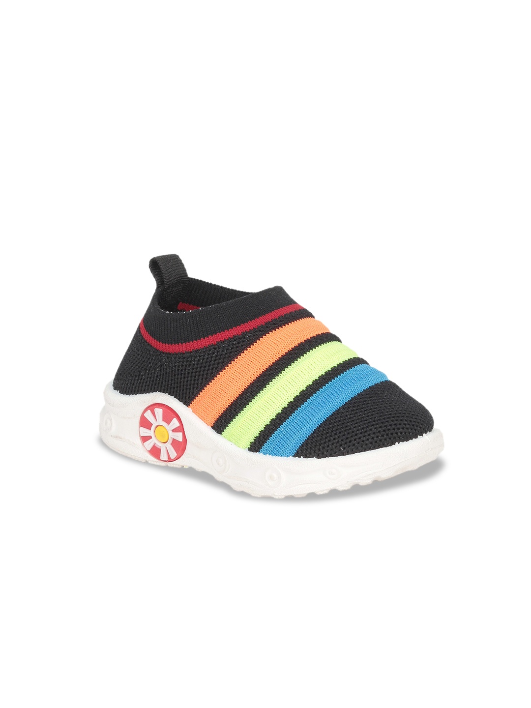 Lil Lollipop Infants Kids Striped Contrast Sole Musical Chu Chu Slip-On Sneakers, Black
Lil Lollipop Infants Kids Striped Contrast Sole Musical Chu Chu Slip-On Sneakers, Black