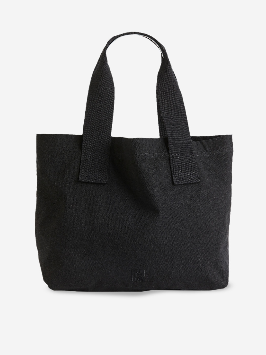 H&M Cotton Canvas Shopper, Black