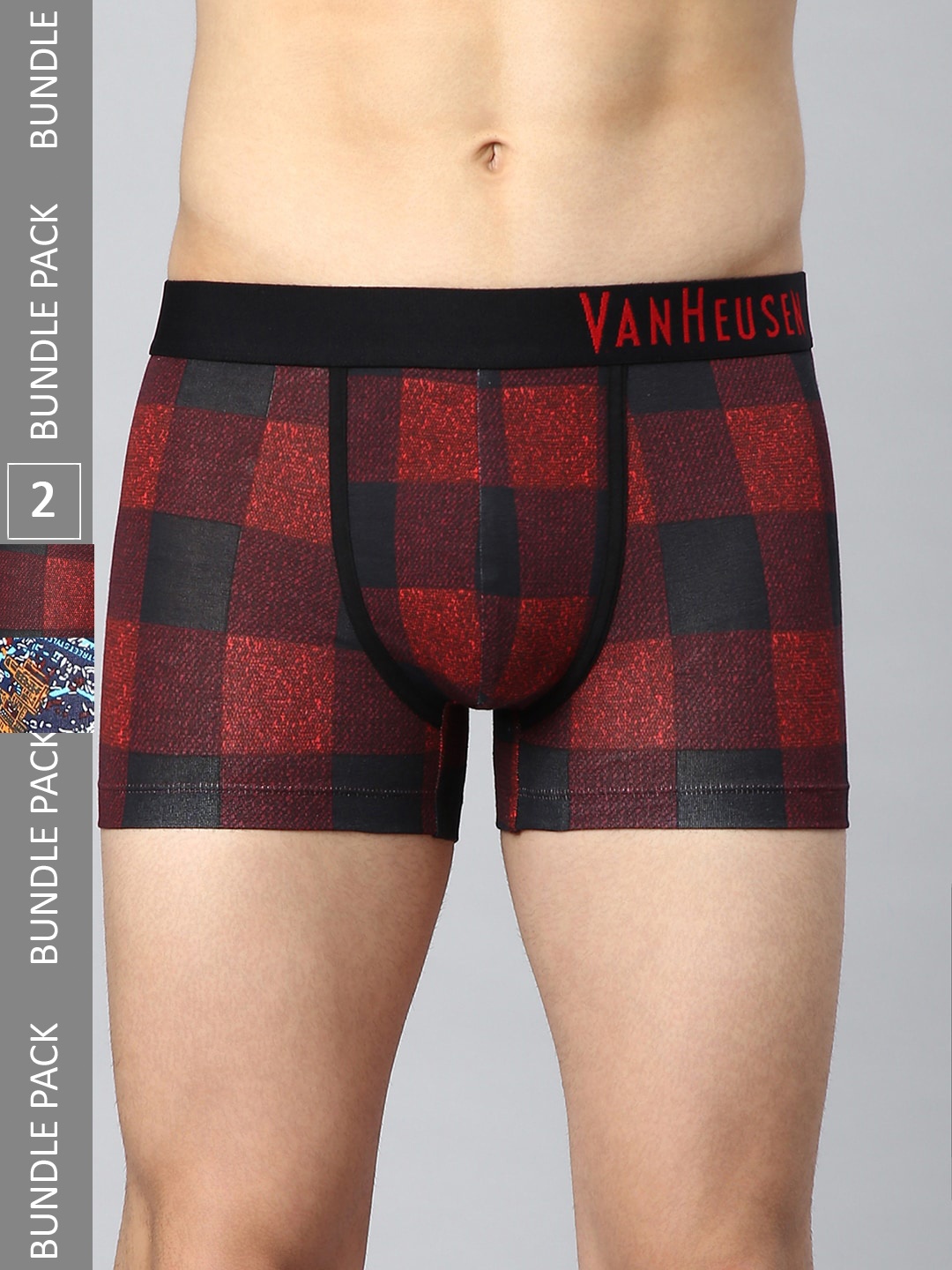 Van Heusen Men Pack of 2 Printed Trunks IHQTR2CC210051, Blue