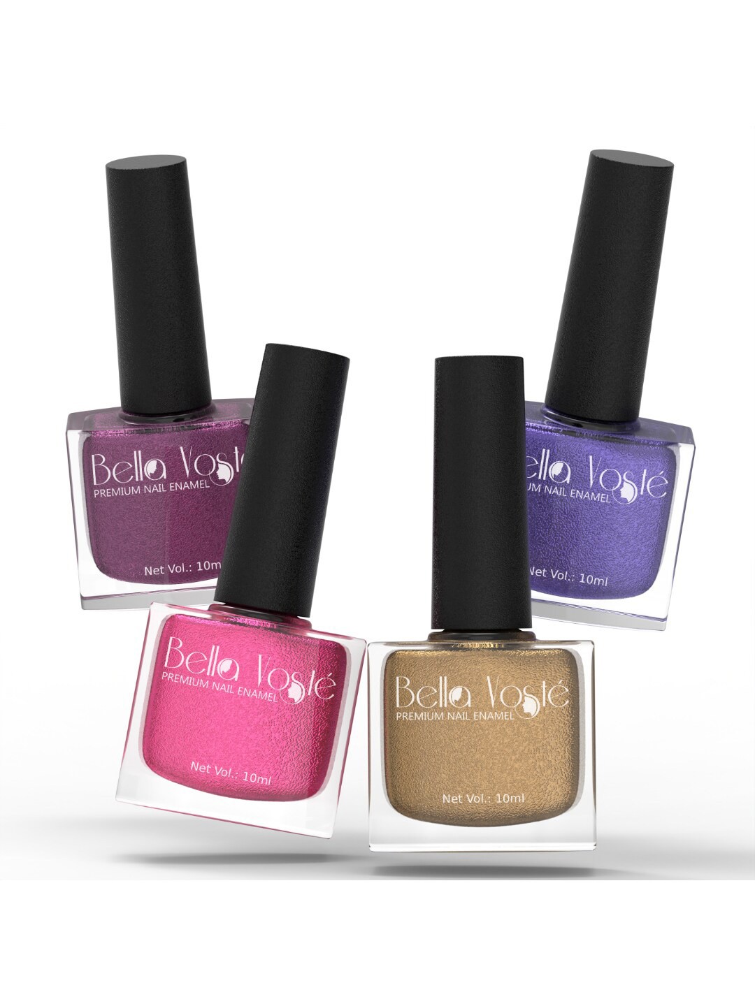 Bella Voste Set Of 4 Sugar Baby Quick-Drying Sand Effect Nail Polish - 10ml each, Pink
Bella Voste Set Of 4 Sugar Baby Quick-Drying Sand Effect Nail Polish - 10ml each, Pink