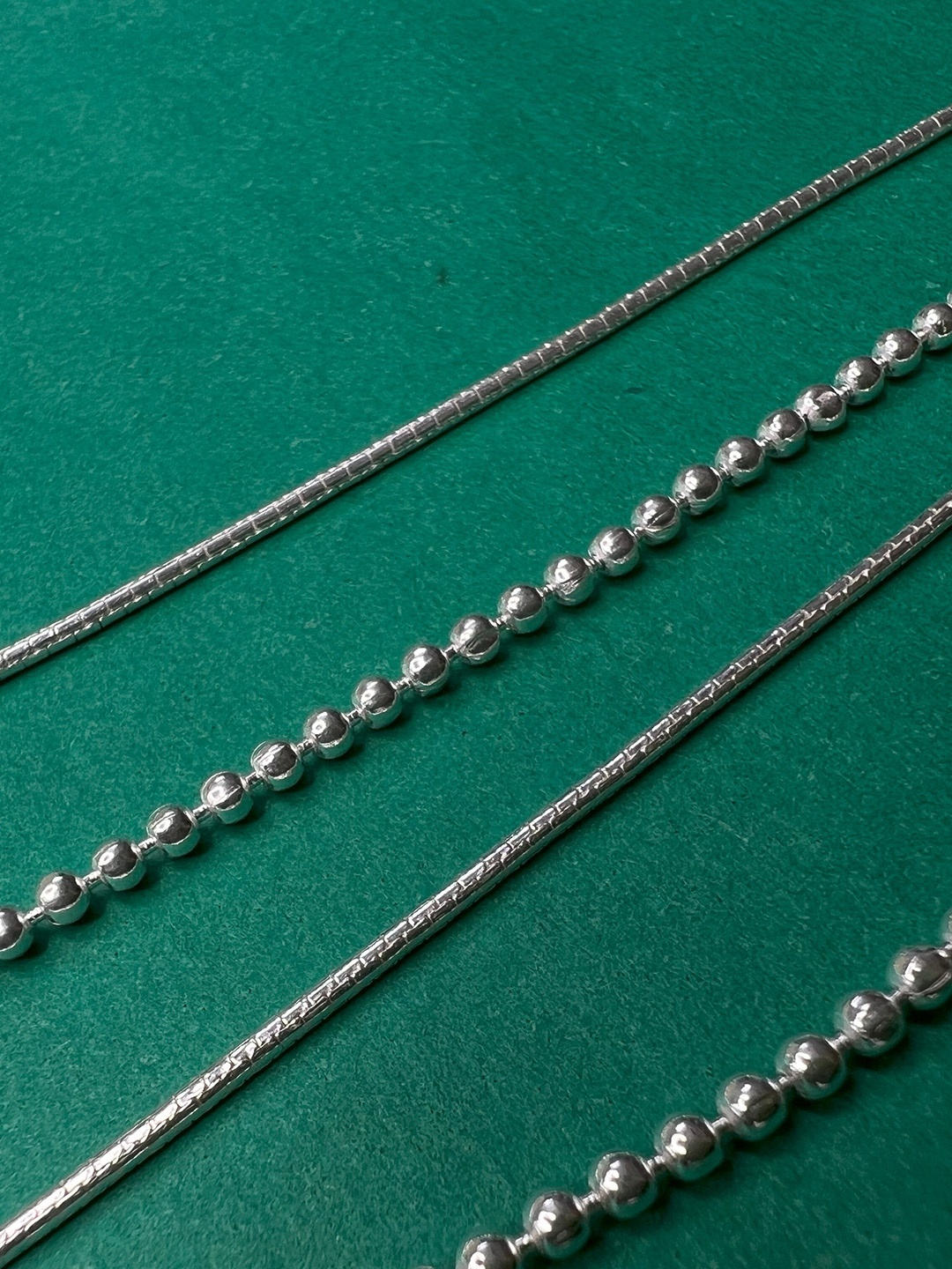 Arte Jewels Set of 2 92.5 Hallmark Silver Anklets