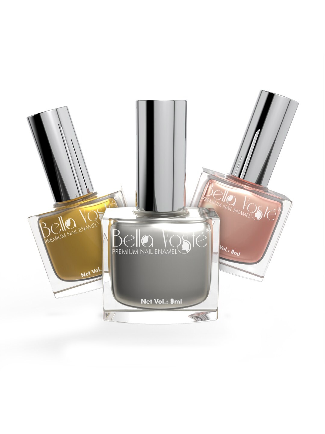 Bella Voste Set Of 3 Chip-Resistant Quick-Drying Metallic Nail Polish - 9ml each, Gold
Bella Voste Set Of 3 Chip-Resistant Quick-Drying Metallic Nail Polish - 9ml each, Gold