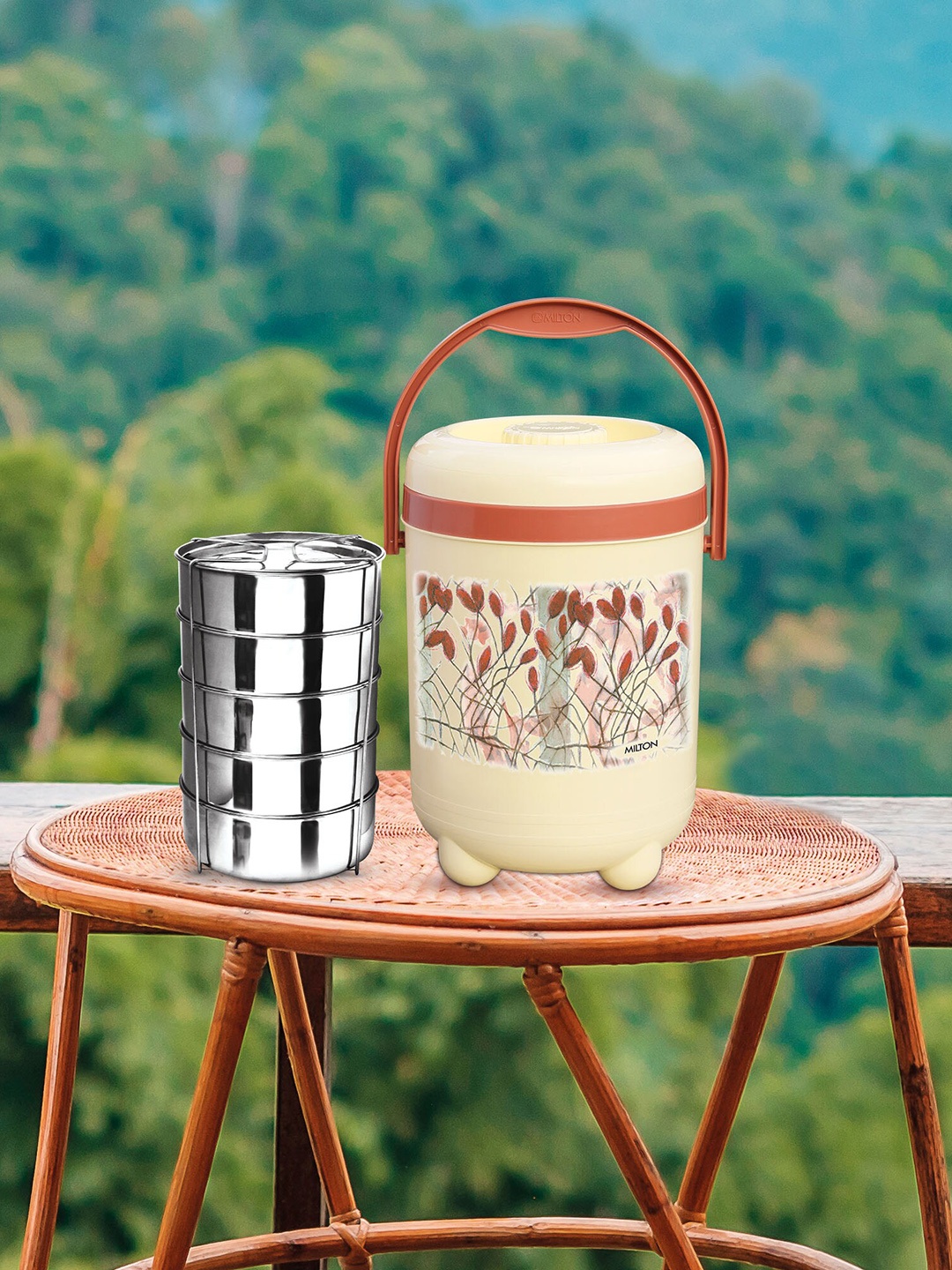 Milton Trojan 5 Pcs Ivory Insulated Tiffin Stainless Steel Containers 1L Each, Cream
Milton Trojan 5 Pcs Ivory Insulated Tiffin Stainless Steel Containers 1L Each, Cream