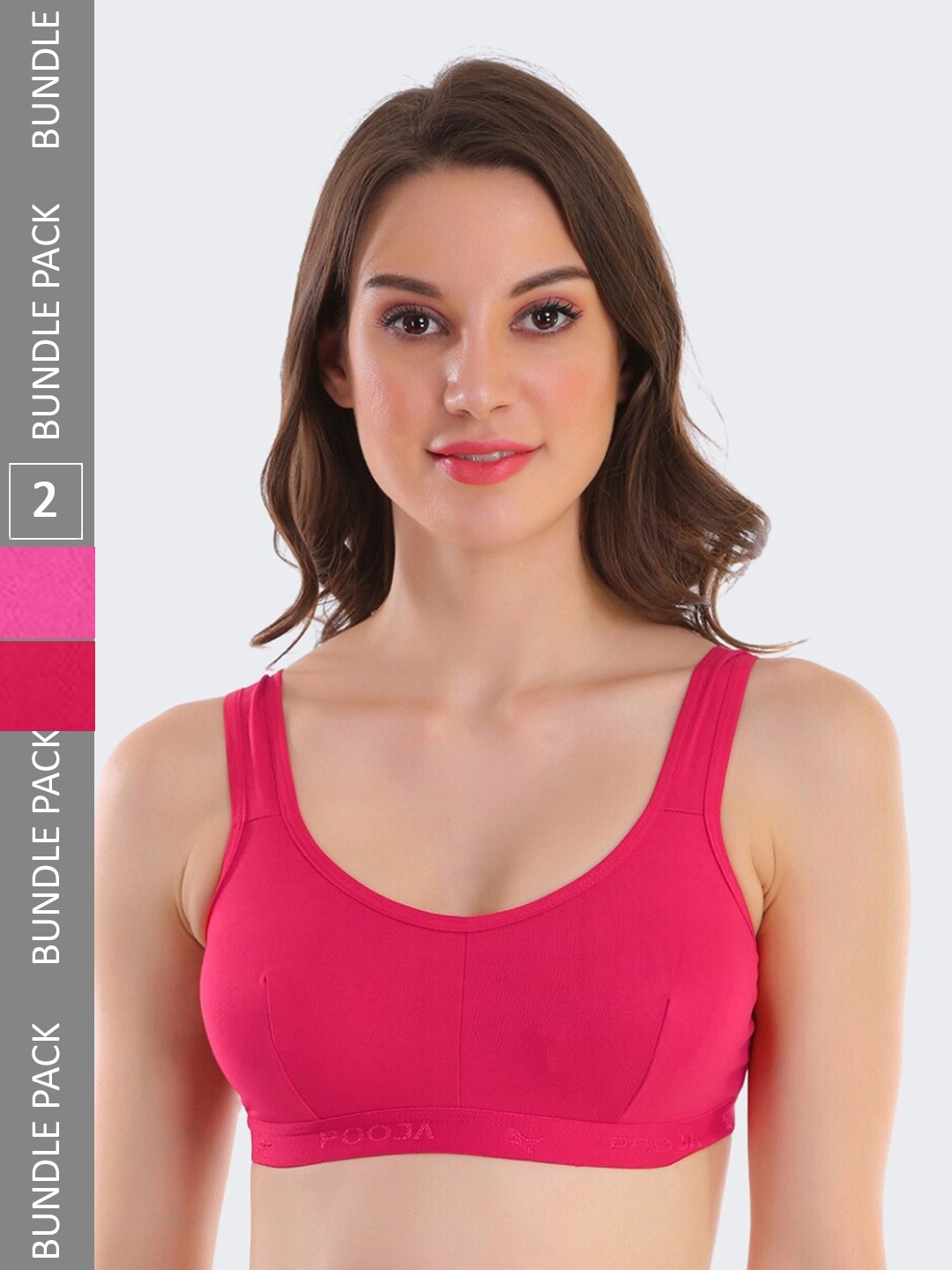 POOJA RAGENEE Pack Of 2 Non-Padded Full Coverage All Day Comfort Comfort Sports Bra, Pink
POOJA RAGENEE Pack Of 2 Non-Padded Full Coverage All Day Comfort Comfort Sports Bra, Pink