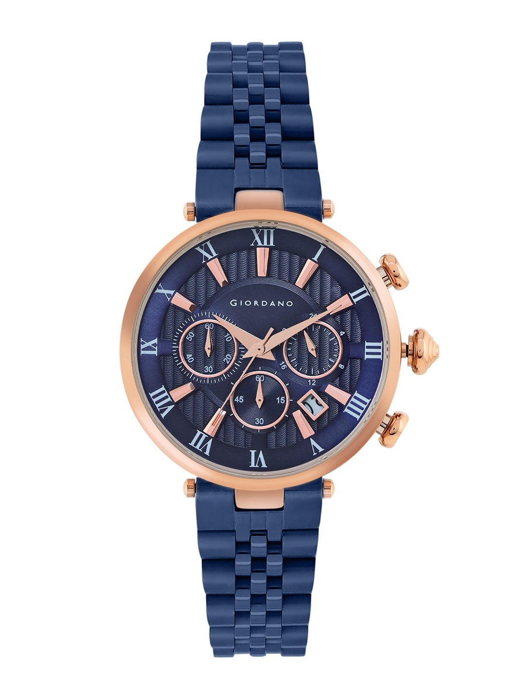 GIORDANO Women Patterned Dial & Bracelet Style Straps Analogue Watch GZ-60071-33, Blue
GIORDANO Women Patterned Dial & Bracelet Style Straps Analogue Watch GZ-60071-33, Blue