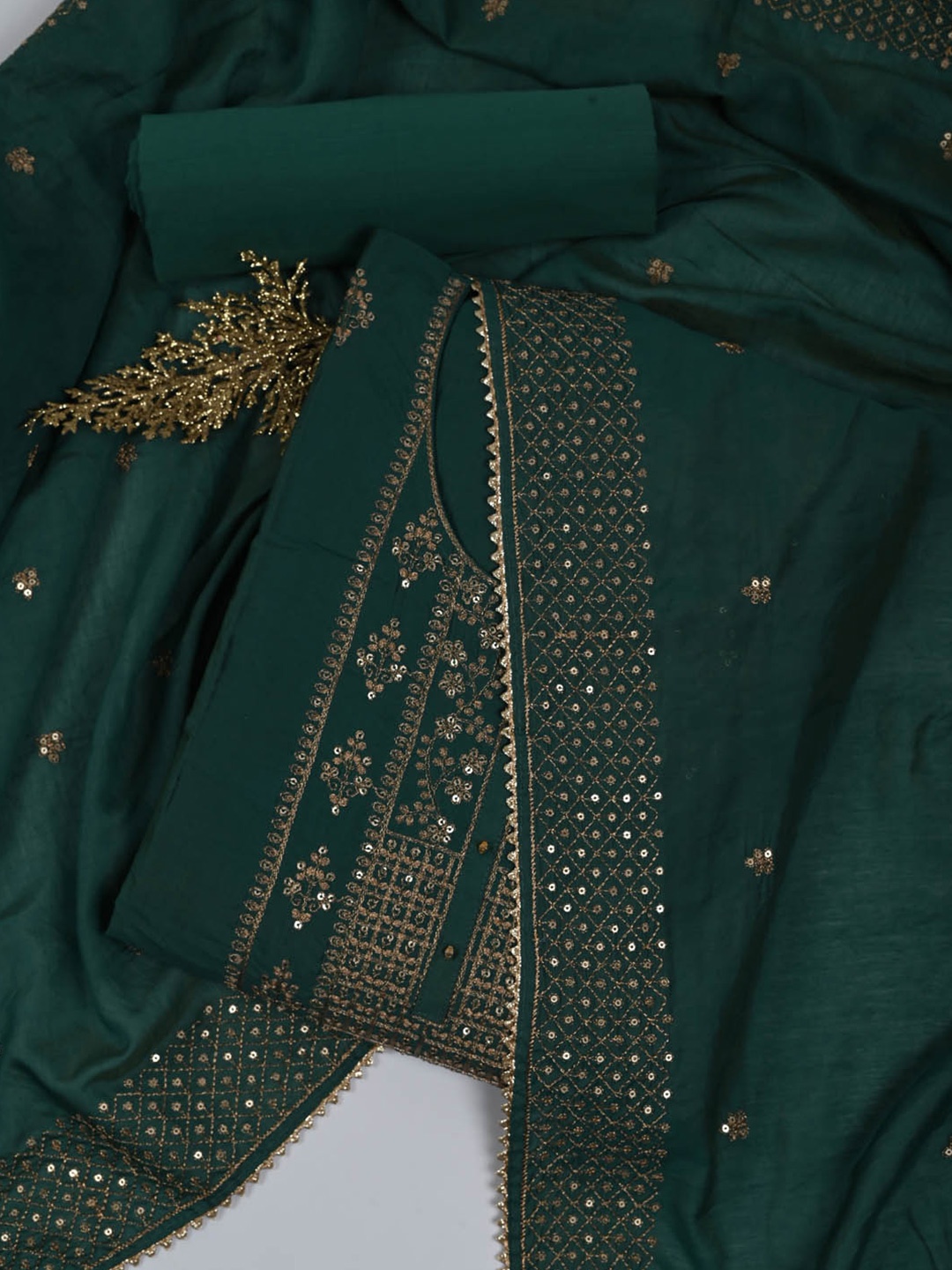 Meena Bazaar Ethnic Motifs Embroidered Sequinned Art Silk Unstitched Dress Material, Green
Meena Bazaar Ethnic Motifs Embroidered Sequinned Art Silk Unstitched Dress Material, Green