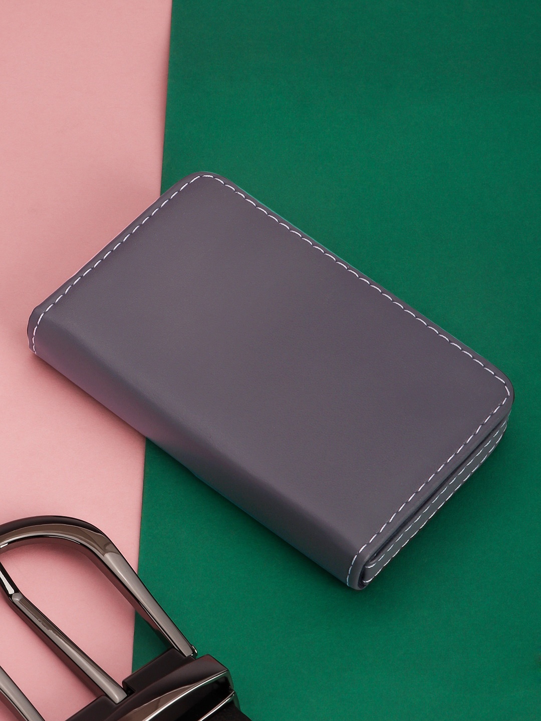 The Roadster Lifestyle Co. Grey textured Card Holder