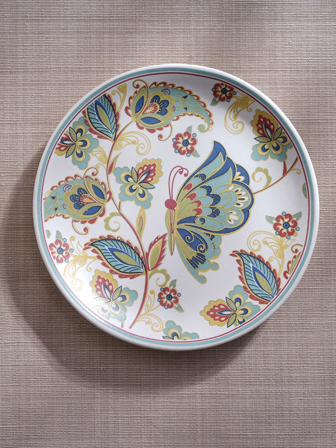 Home Centre Mohar White & Blue Ethnic Motifs Printed Stoneware Matte Side Plate 18 cm
Home Centre Mohar White & Blue Ethnic Motifs Printed Stoneware Matte Side Plate 18 cm