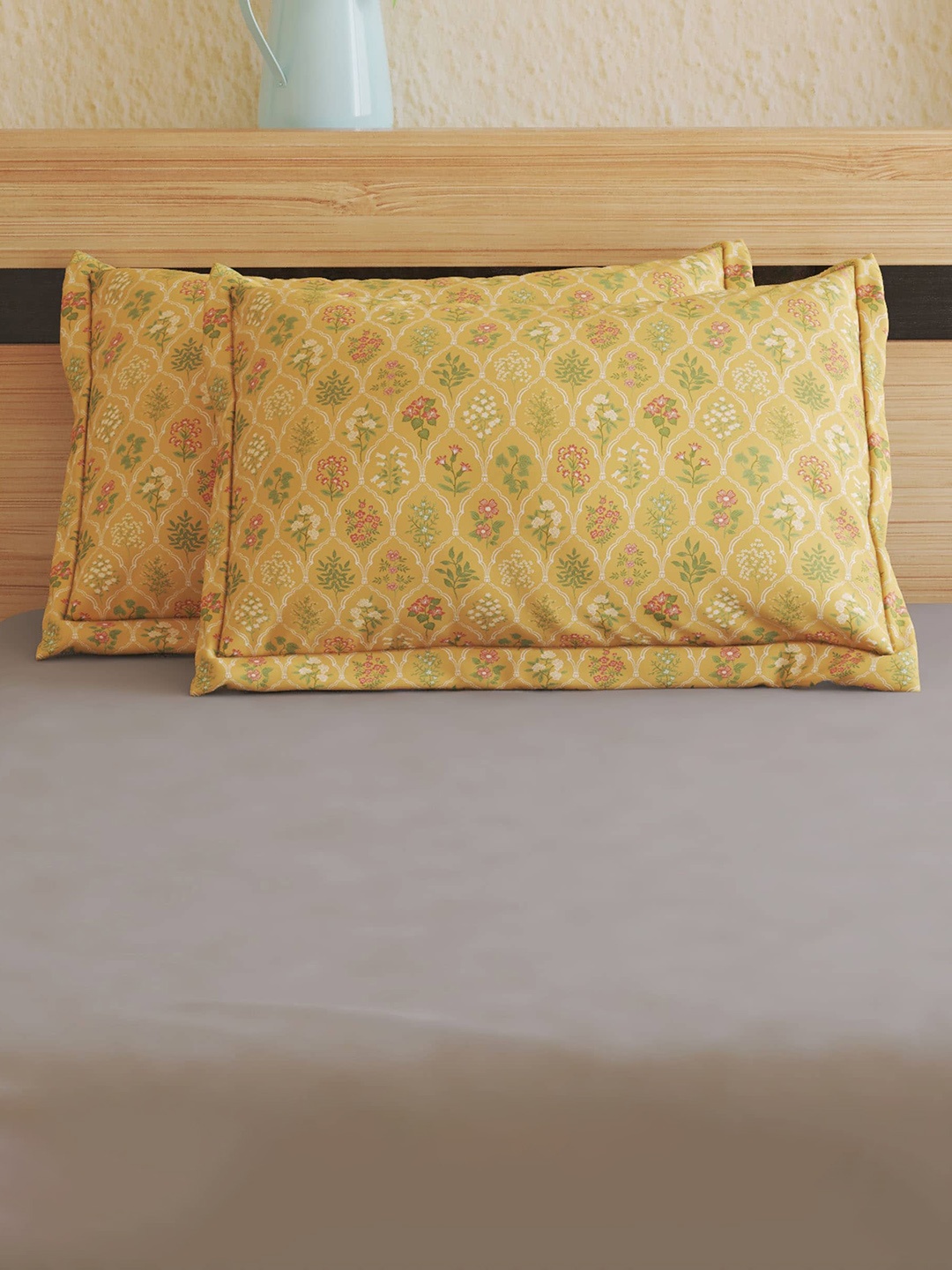 Home Centre Medley Dastakari Mustard Yellow 2 Pieces Motif Printed Cotton Pillow Covers
Home Centre Medley Dastakari Mustard Yellow 2 Pieces Motif Printed Cotton Pillow Covers
