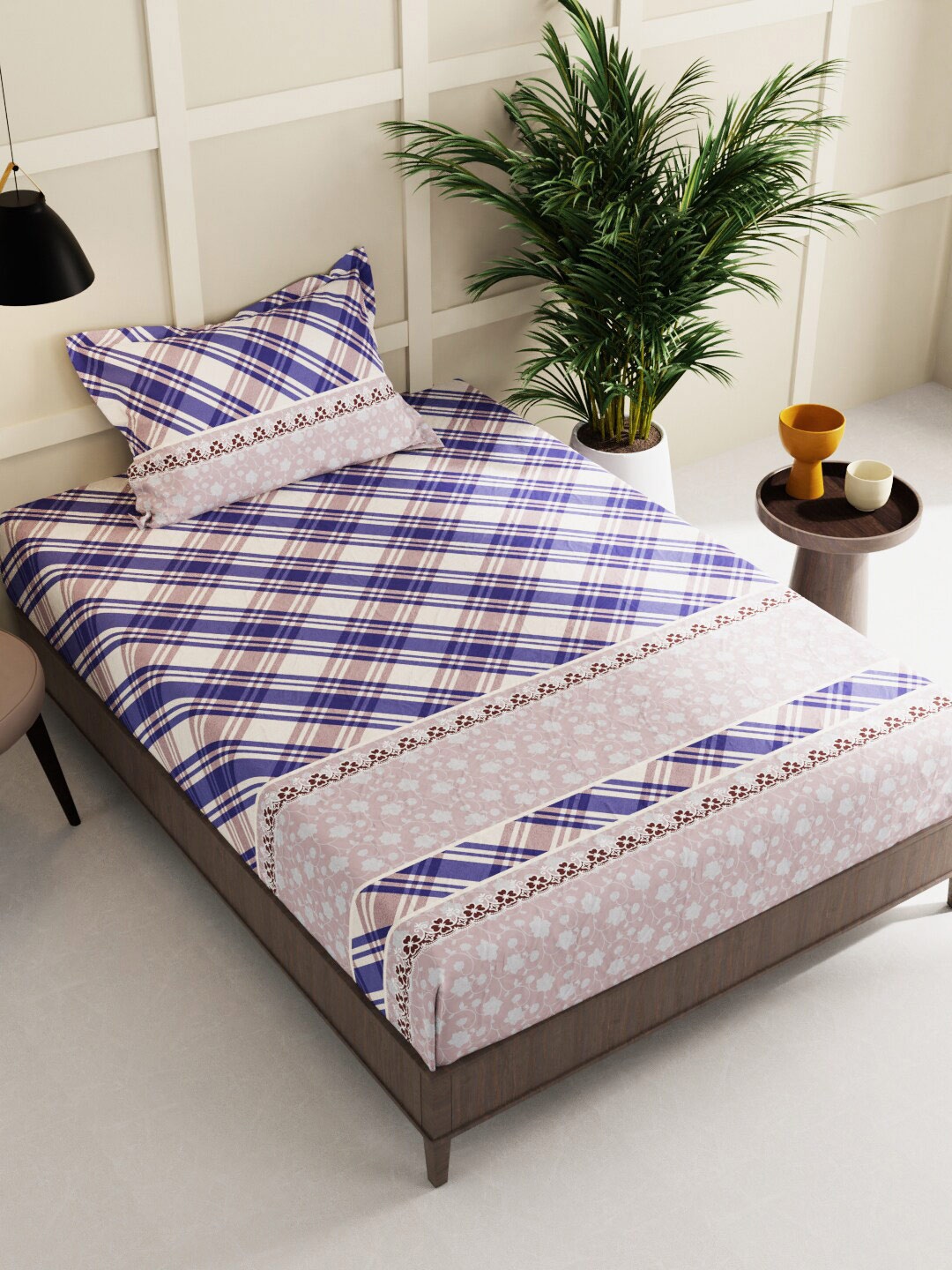 BIANCA Sterling Beige & Blue Geometric 152 TC 2 Single Bedsheet With 2 Pillow Covers
BIANCA Sterling Beige & Blue Geometric 152 TC 2 Single Bedsheet With 2 Pillow Covers