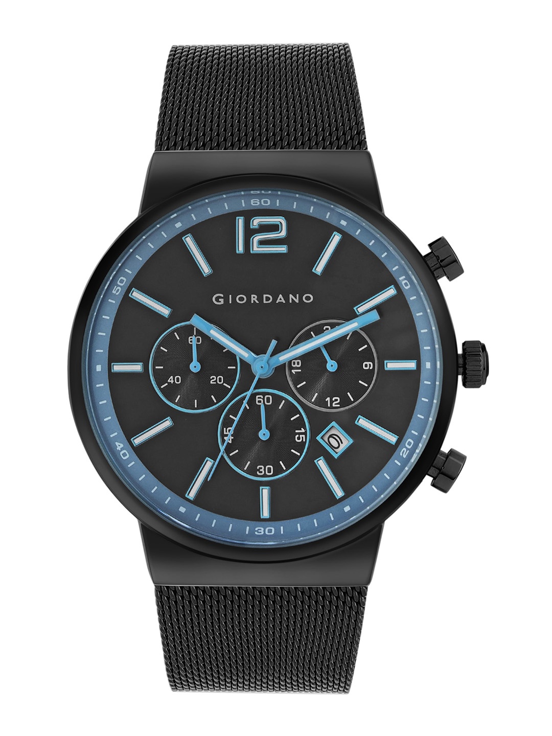 GIORDANO Men Dial & Stainless Steel Bracelet Style Straps Analogue Watch GZ-50074-22, Black
GIORDANO Men Dial & Stainless Steel Bracelet Style Straps Analogue Watch GZ-50074-22, Black