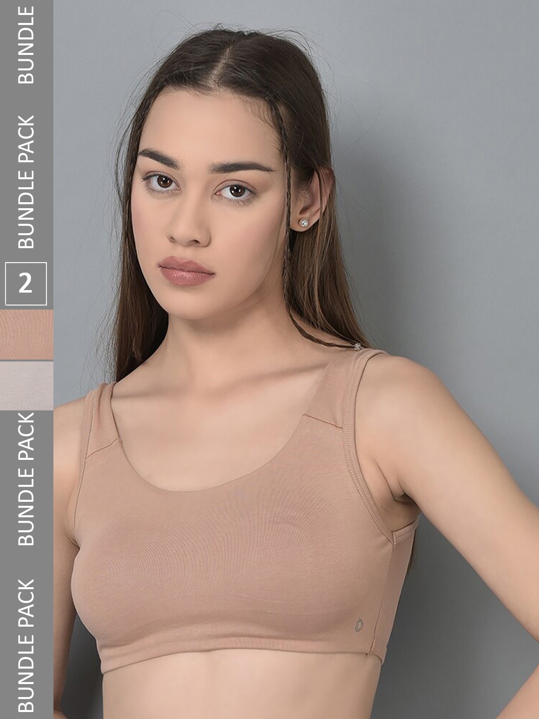 Dollar Missy Pack Of 2 Seamless Non-Wired Non-Padded Anti Microbial Rapid-Dry Workout Bra, Beige
Dollar Missy Pack Of 2 Seamless Non-Wired Non-Padded Anti Microbial Rapid-Dry Workout Bra, Beige