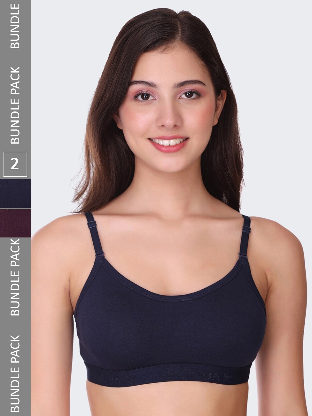 POOJA RAGENEE Pack Of 2 Seamless Full Coverage All Day Comfort Non-Padded Sports Bra, Burgundy
POOJA RAGENEE Pack Of 2 Seamless Full Coverage All Day Comfort Non-Padded Sports Bra, Burgundy