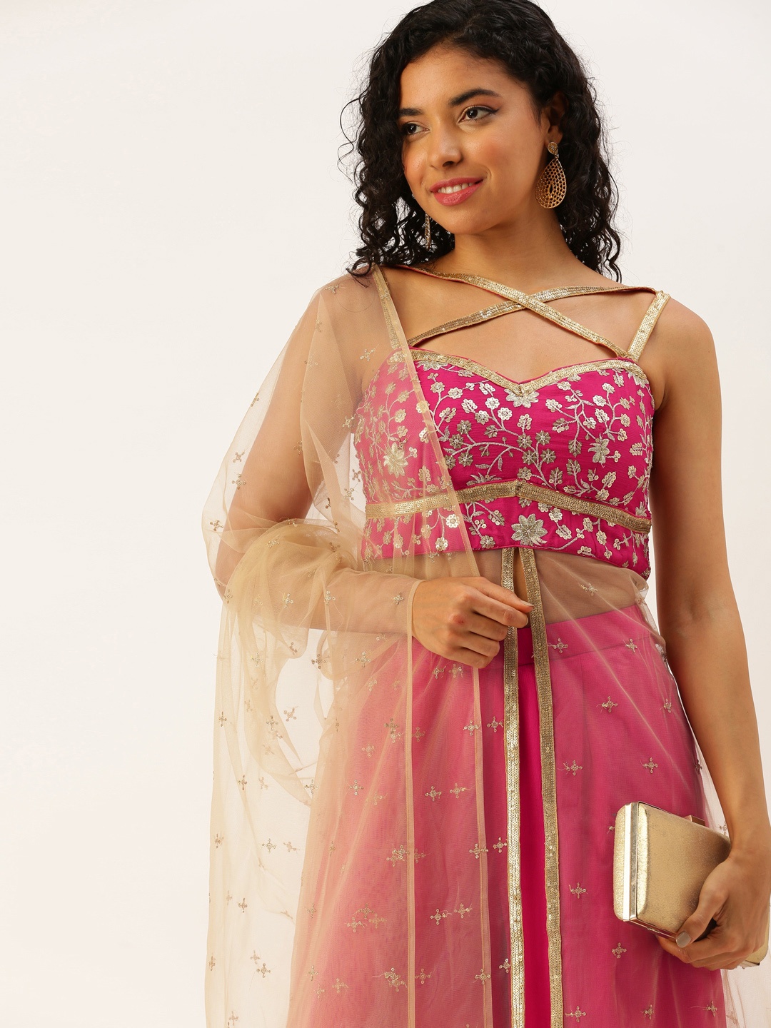 Ethnovog Women Floral Embroidered Empire Sequinned Kurta with Palazzos & With Dupatta, Beige
Ethnovog Women Floral Embroidered Empire Sequinned Kurta with Palazzos & With Dupatta, Beige