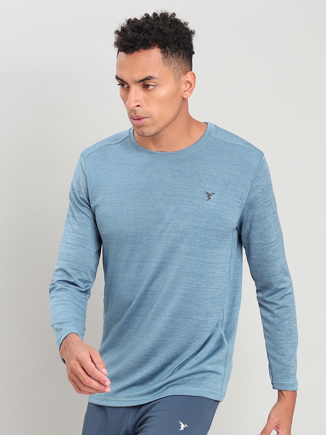 Technosport Crew Neck Long Sleeves Antimicrobial Slim Fit Sports T-shirt, Turquoise blue
Technosport Crew Neck Long Sleeves Antimicrobial Slim Fit Sports T-shirt, Turquoise blue