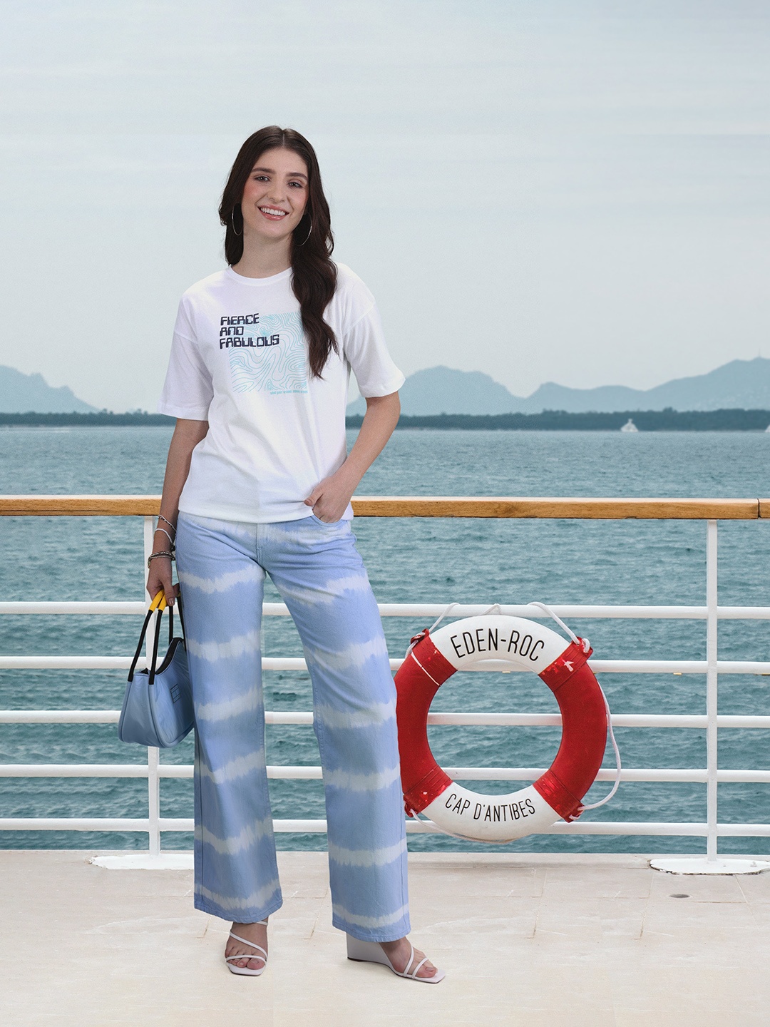 Mast & Harbour Typography Printed Drop-Shoulder Sleeves Pure Cotton Longline T-shirt, White
Mast & Harbour Typography Printed Drop-Shoulder Sleeves Pure Cotton Longline T-shirt, White