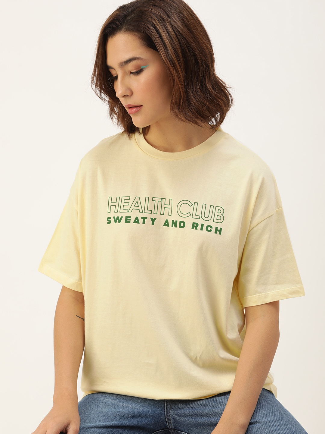 Kook N Keech Typography Printed Drop-Shoulder Sleeves Pure Cotton Oversized T-shirt, Yellow
Kook N Keech Typography Printed Drop-Shoulder Sleeves Pure Cotton Oversized T-shirt, Yellow