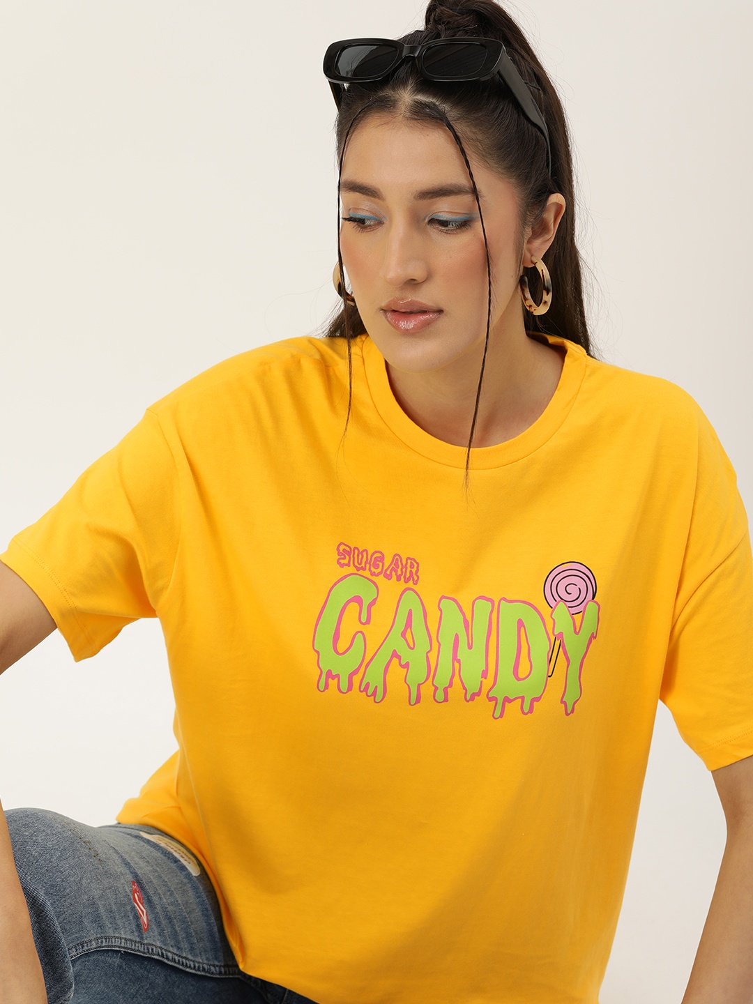 Kook N Keech Graphic Printed Drop-Shoulder Sleeves Pure Cotton Oversize T-shirt, Mustard
Kook N Keech Graphic Printed Drop-Shoulder Sleeves Pure Cotton Oversize T-shirt, Mustard