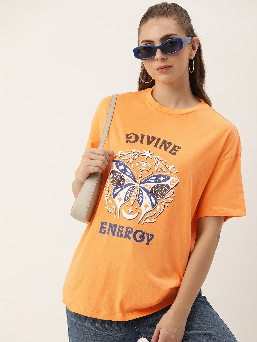 Kook N Keech Graphic Printed Drop-Shoulder Sleeves Pure Cotton Oversized T-shirt, Orange
Kook N Keech Graphic Printed Drop-Shoulder Sleeves Pure Cotton Oversized T-shirt, Orange