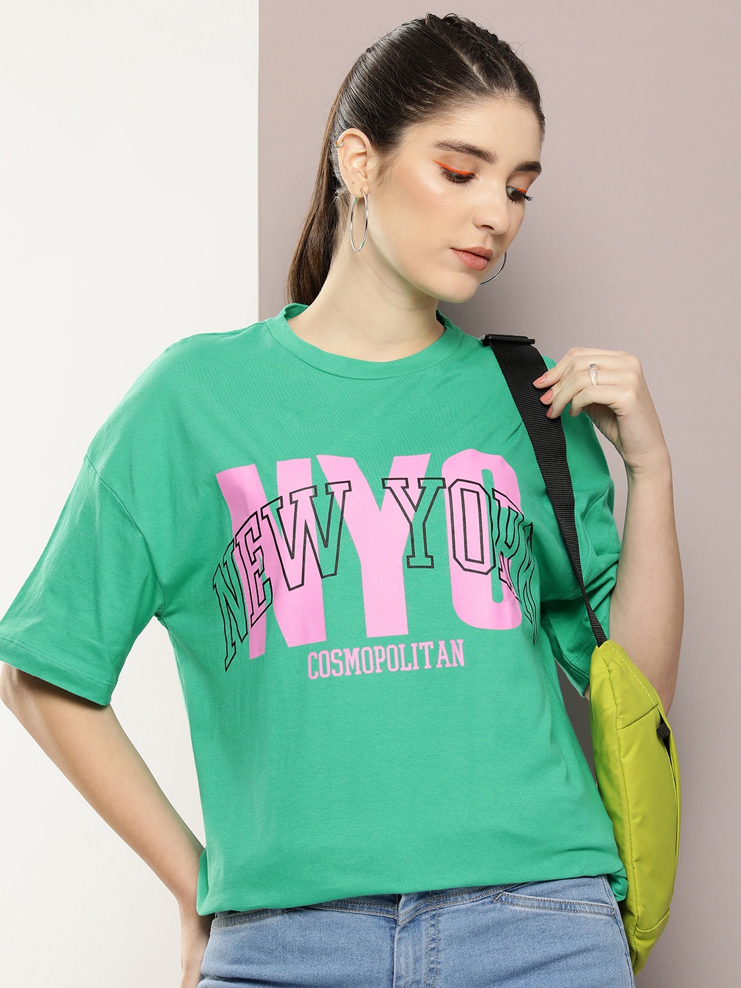 Kook N Keech Typography Printed Drop-Shoulder Sleeves Pure Cotton Oversized T-shirt, Green
Kook N Keech Typography Printed Drop-Shoulder Sleeves Pure Cotton Oversized T-shirt, Green