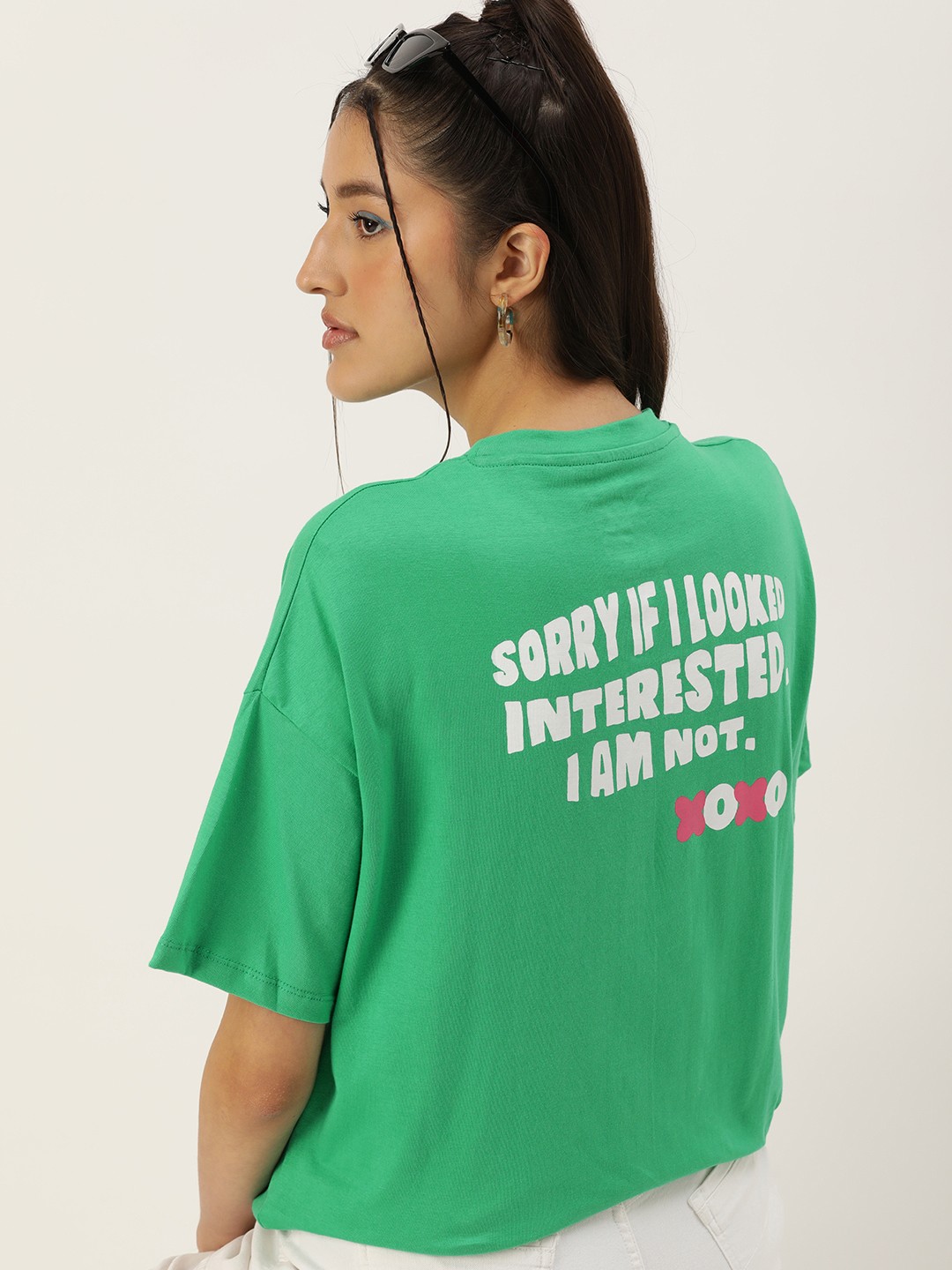 Kook N Keech Graphic Typography Printed Drop-Shoulder Sleeves Pure Cotton Oversize T-shirt, Green
Kook N Keech Graphic Typography Printed Drop-Shoulder Sleeves Pure Cotton Oversize T-shirt, Green