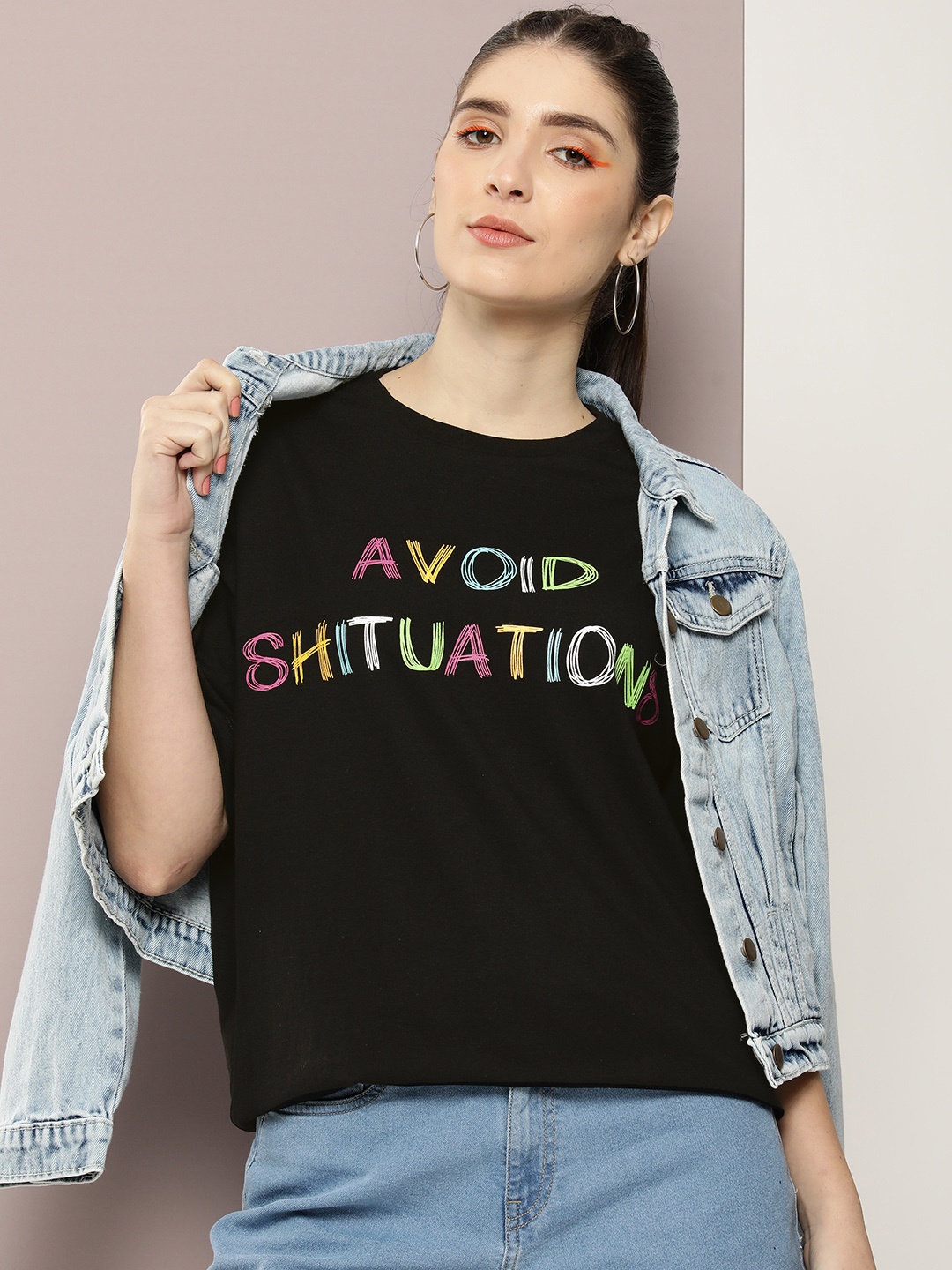 Kook N Keech Typography Printed Drop-Shoulder Sleeves Pure Cotton Oversized T-shirt, Black
Kook N Keech Typography Printed Drop-Shoulder Sleeves Pure Cotton Oversized T-shirt, Black