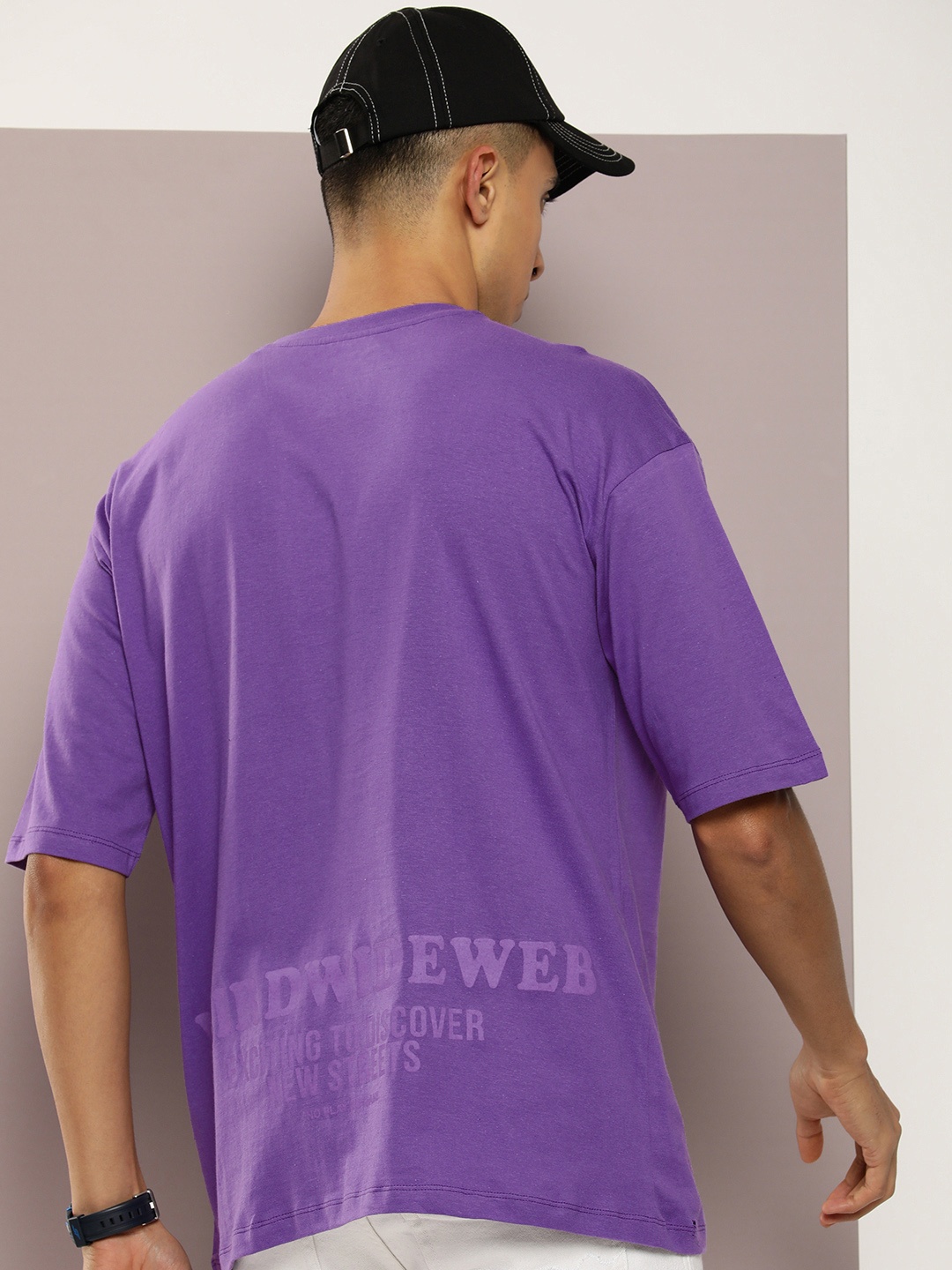 Kook N Keech Pure Cotton Typography Printed Drop-Shoulder Sleeves Oversized Fit T-shirt, Violet
Kook N Keech Pure Cotton Typography Printed Drop-Shoulder Sleeves Oversized Fit T-shirt, Violet
